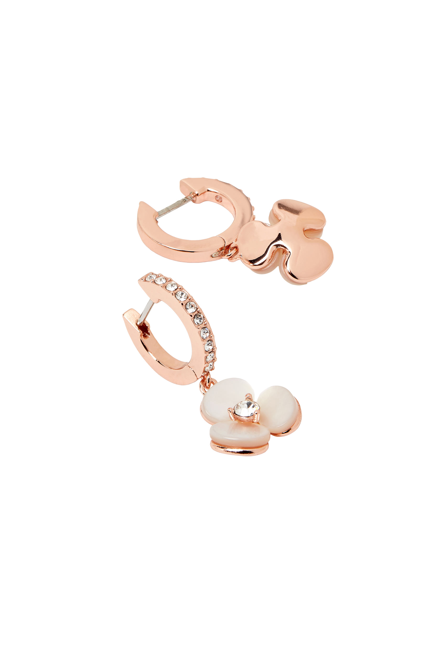 Disco Pansy Drop Earrings, Metal & Steel Posts