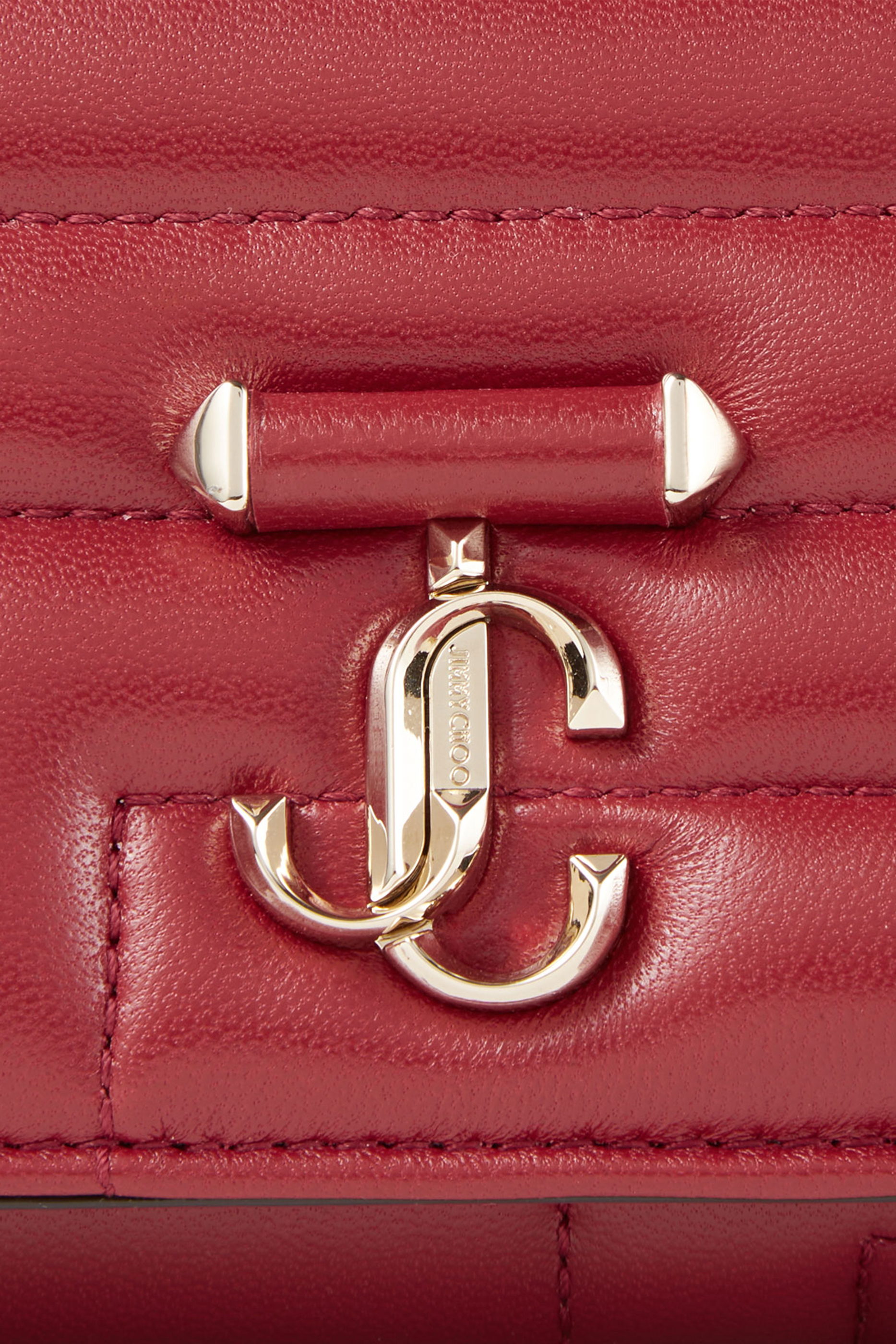 Avenue Quilted Leather Wallet With Chain Strap