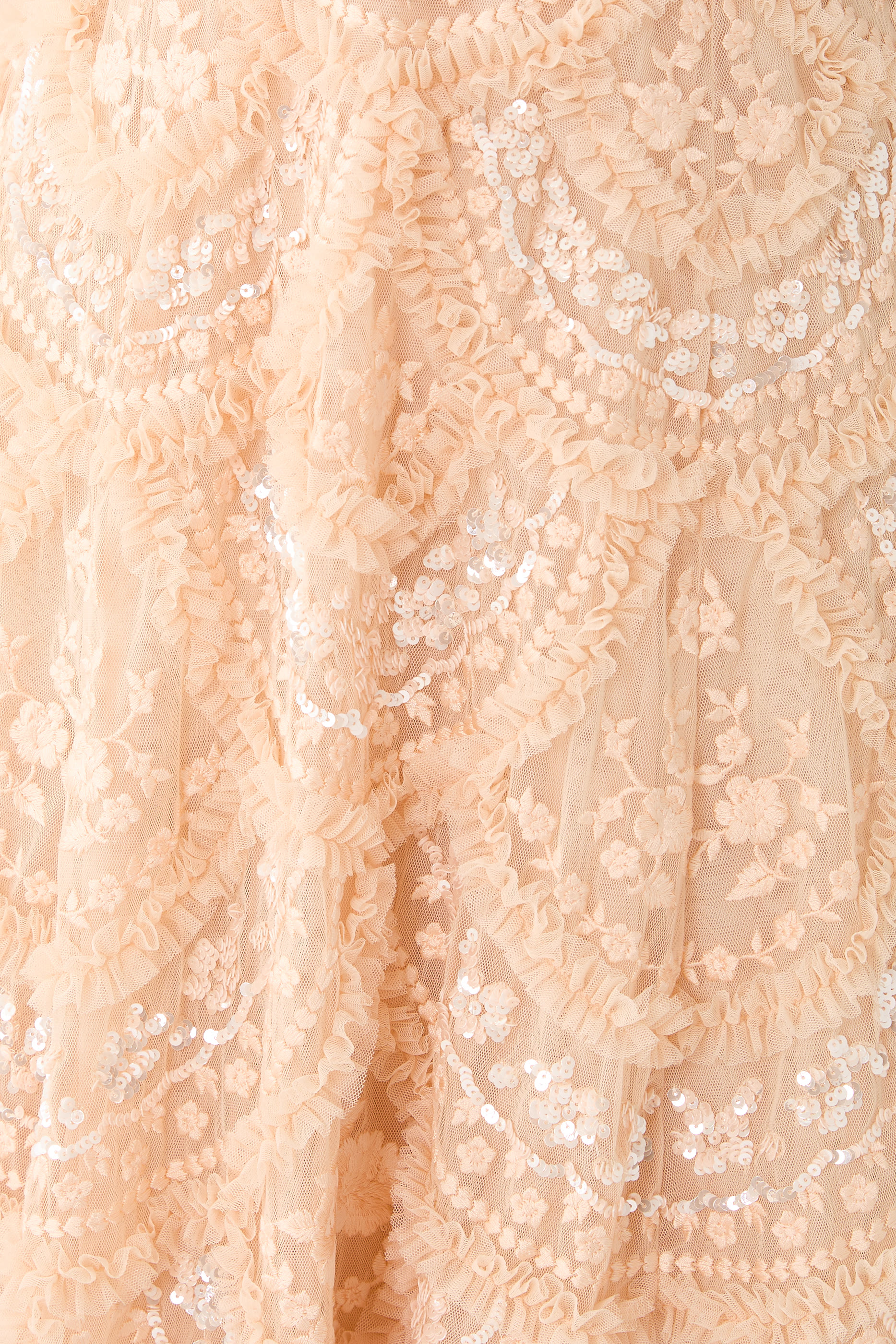 Carmen Ruffle Ankle Gown