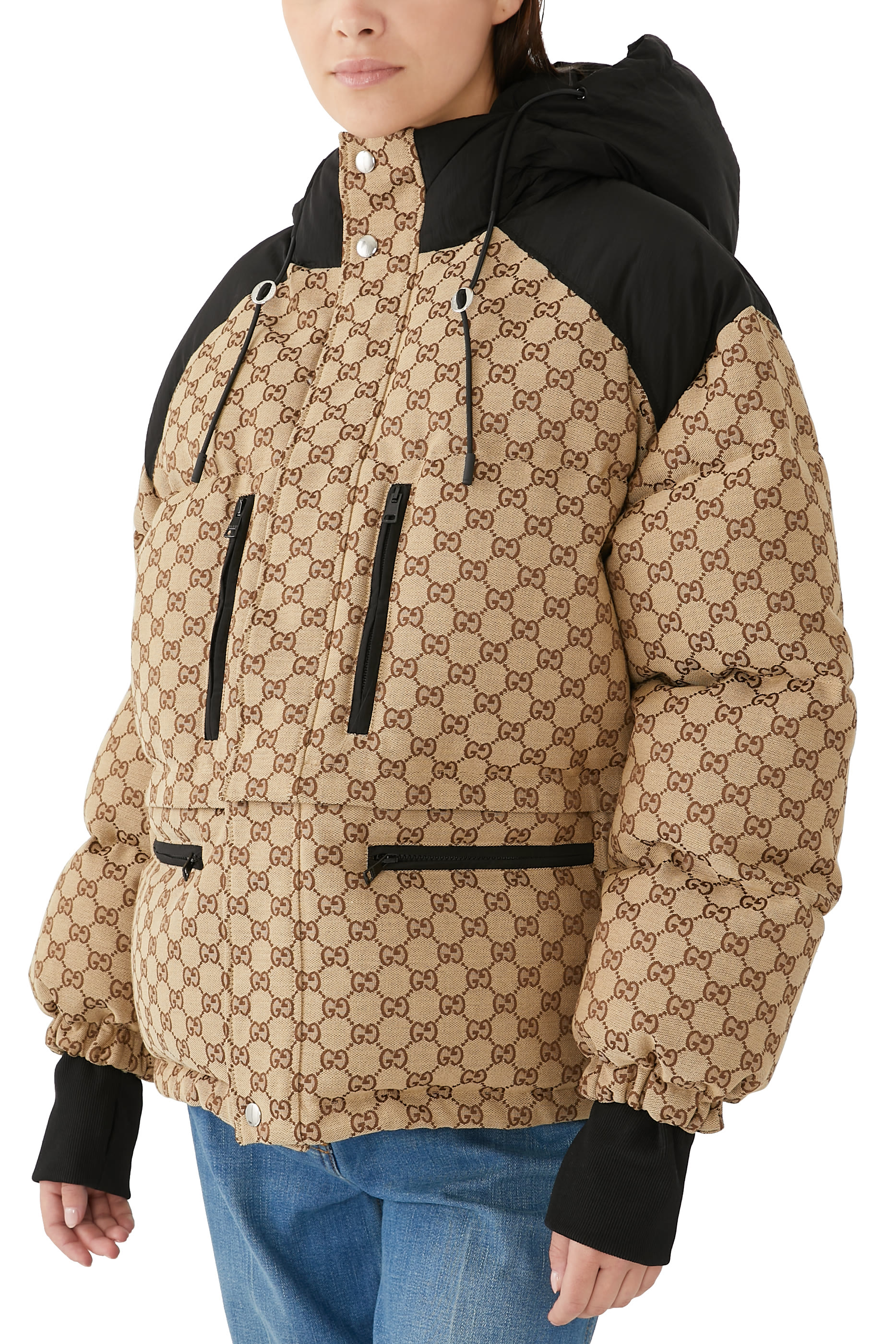 GG Canvas Bomber Jacket