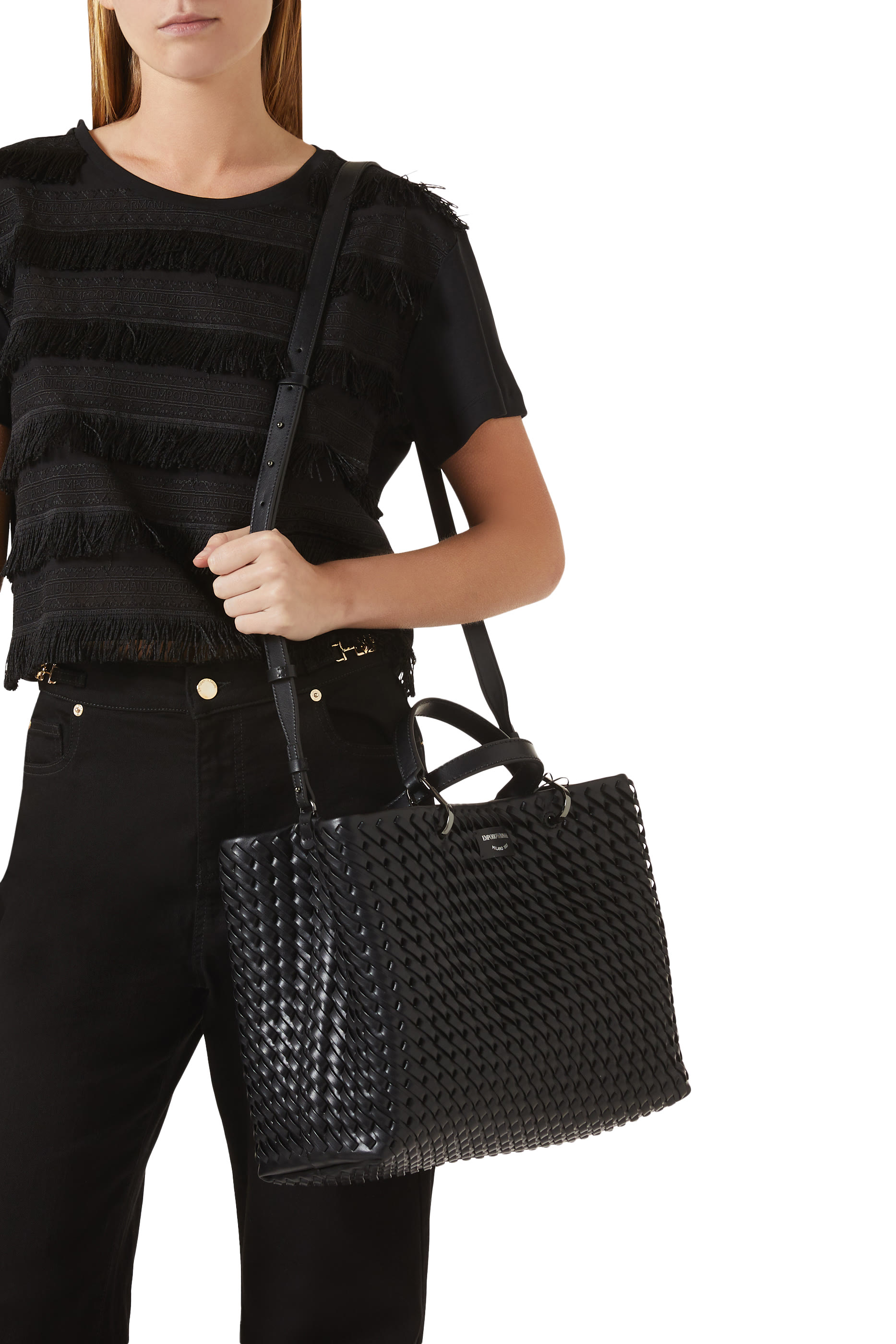 My EA Intertwined Shopper Bag