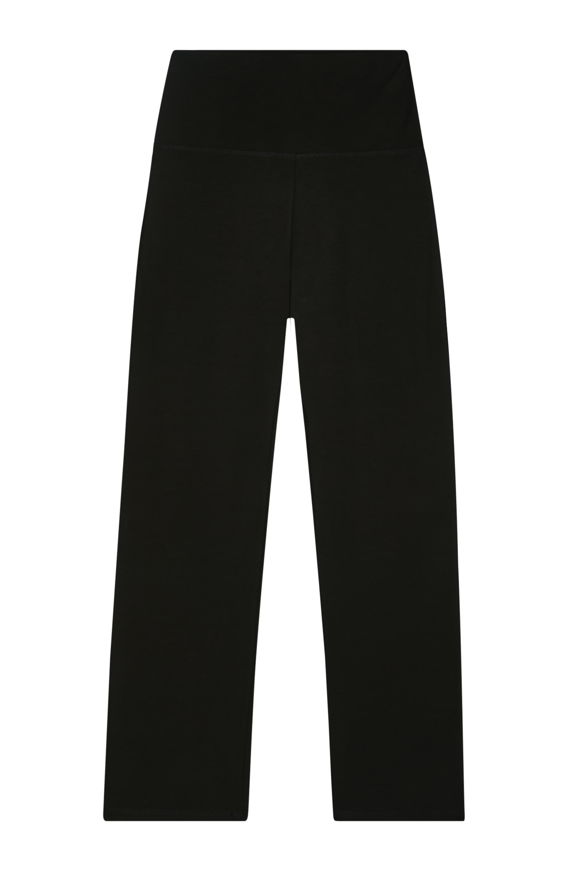 Organic Cotton Straight Leg Roll Top Trousers 