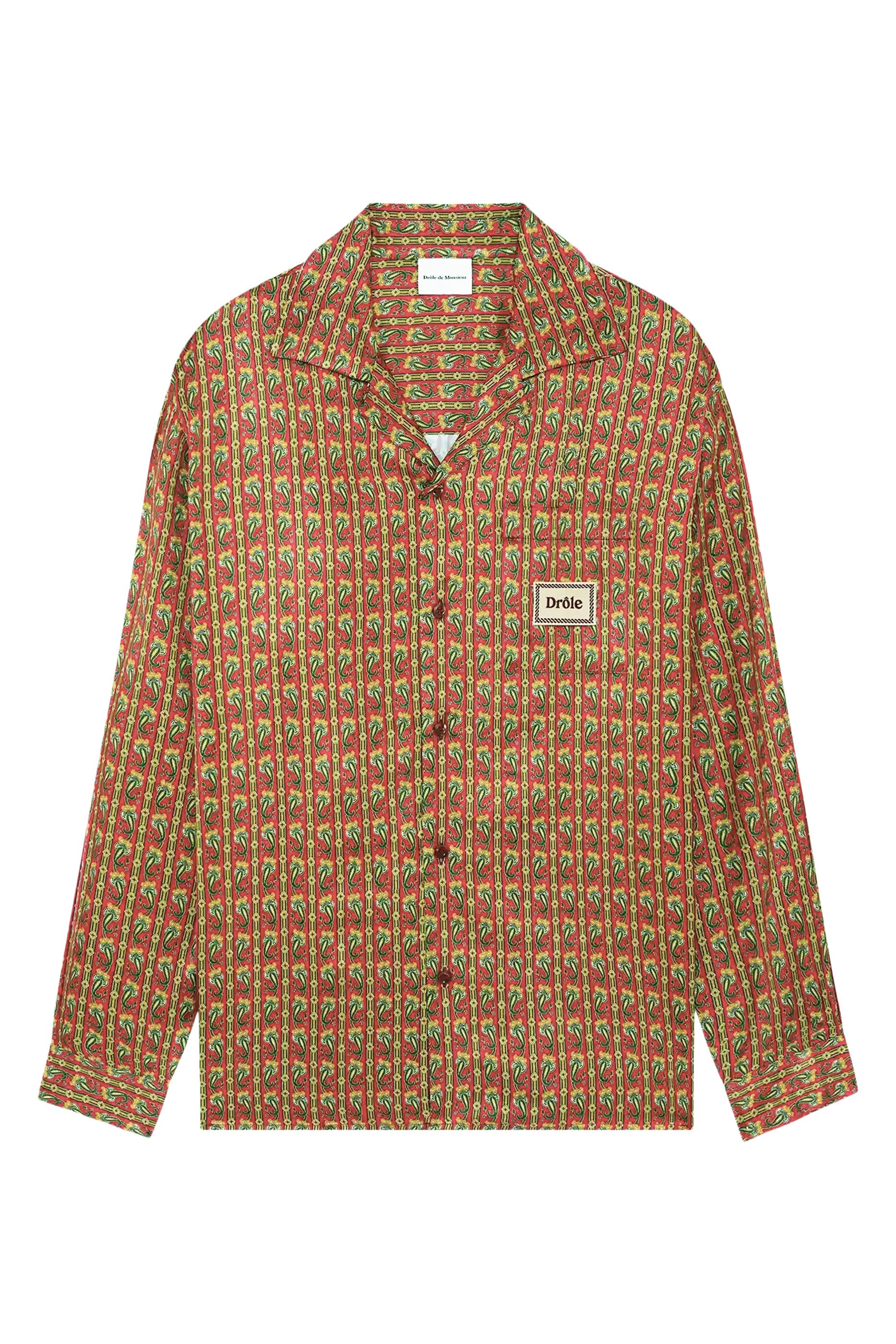 Paisley Patterned Pocket Shirt