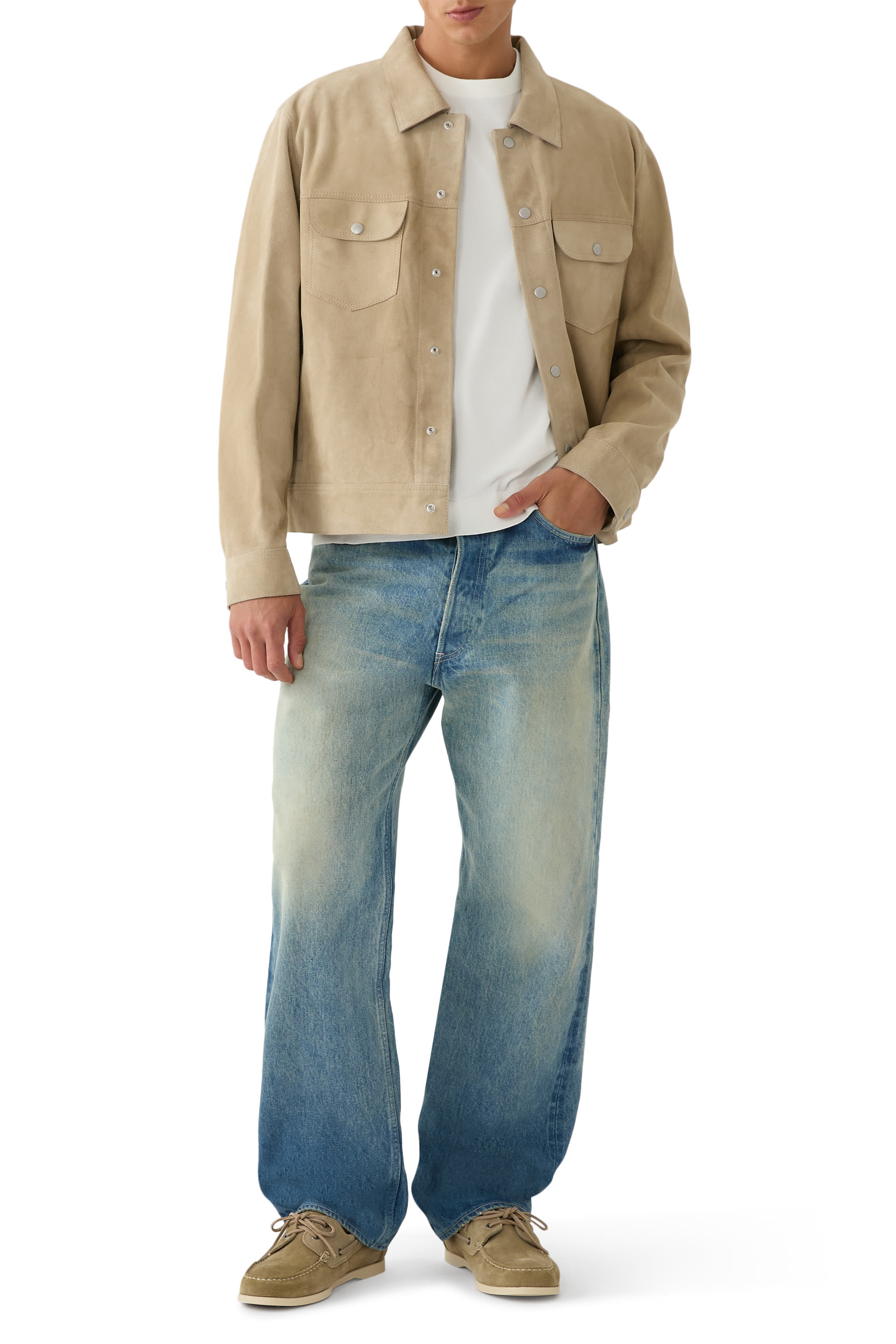 Suede Trucker Jacket