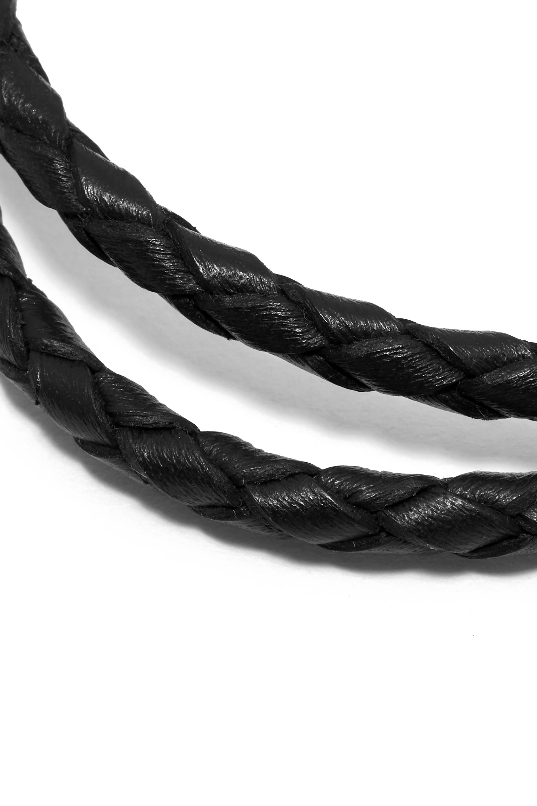 Braided Signature Bracelet, Stainless Steel & Leather