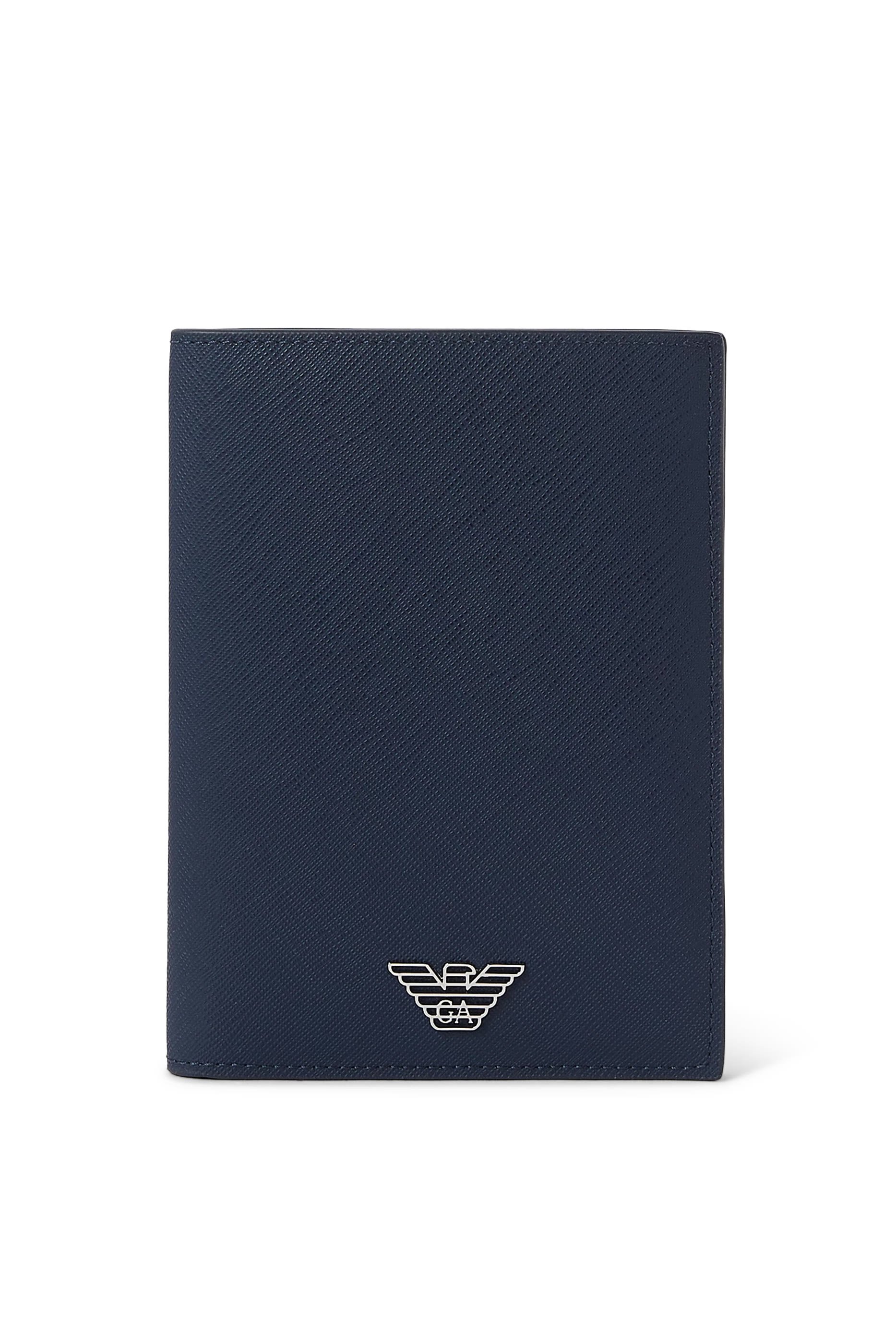 ASV Regenerated Saffiano Leather Passport Holder