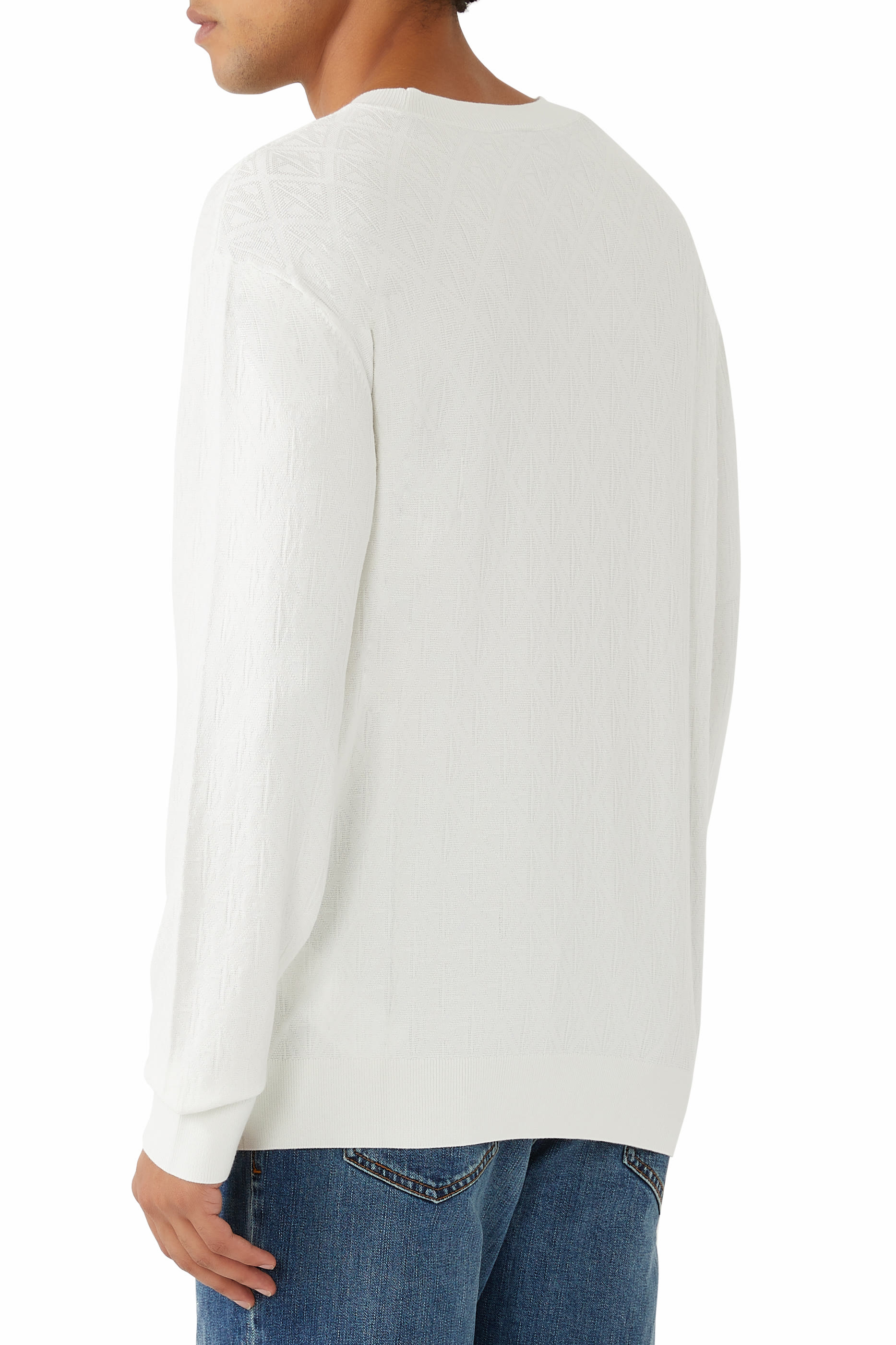 ASV Tone-On-Tone Logo Crewneck Sweater