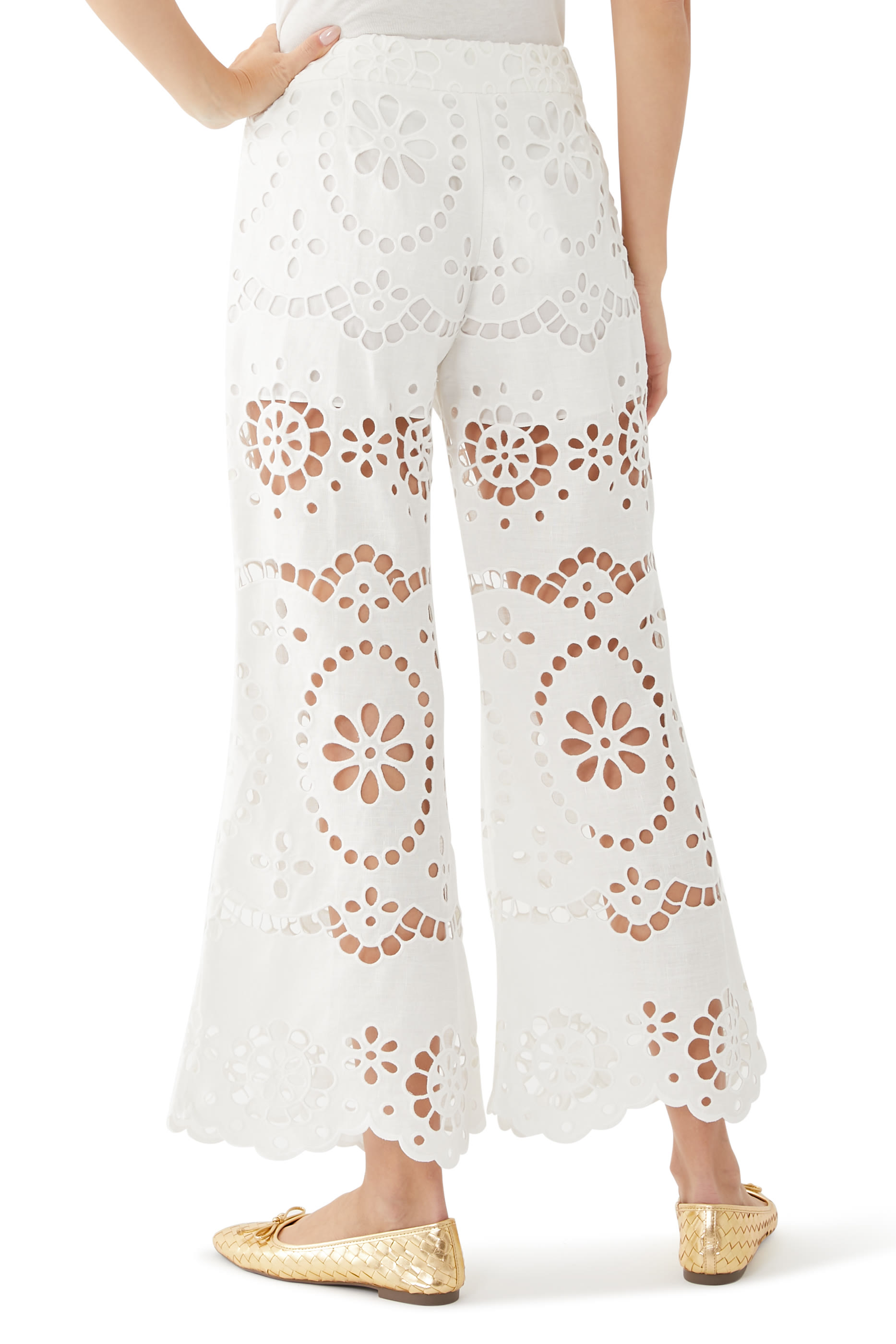 Lexi Embroidered Flare Pants