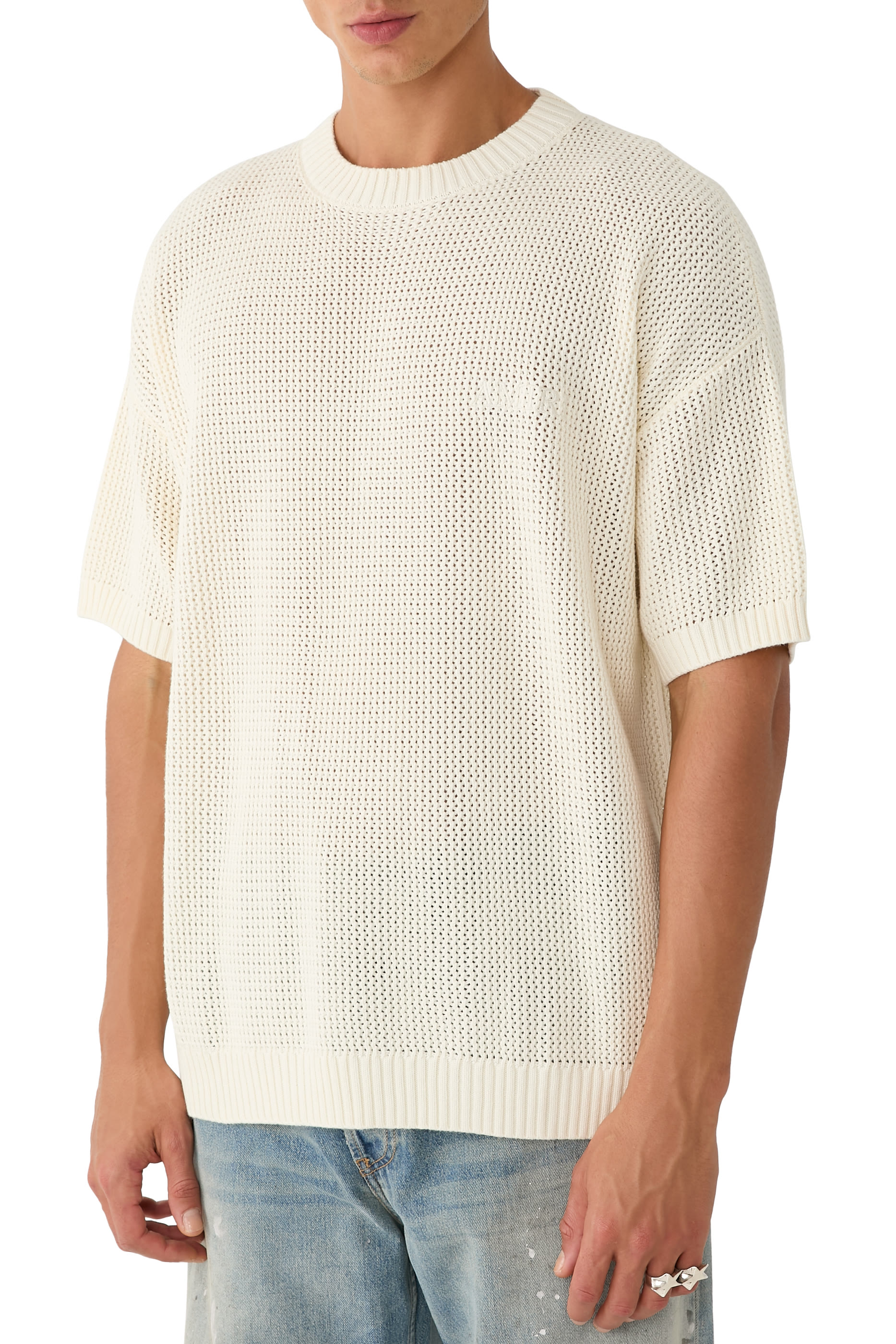 Crochet Mesh T-Shirt