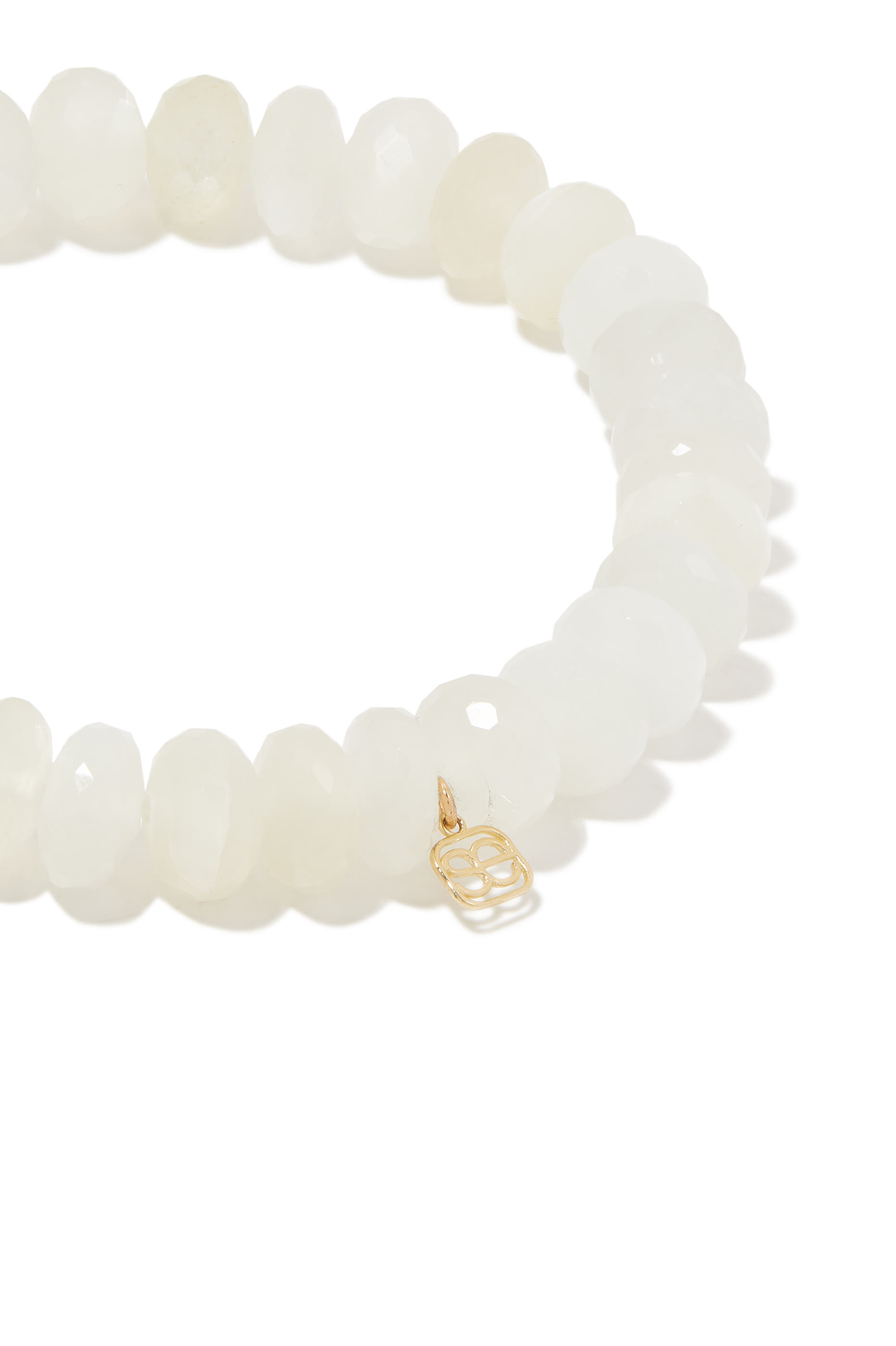 Butterfly Charm Moonstone Bracelet, 14k Yellow Gold & Moonstone