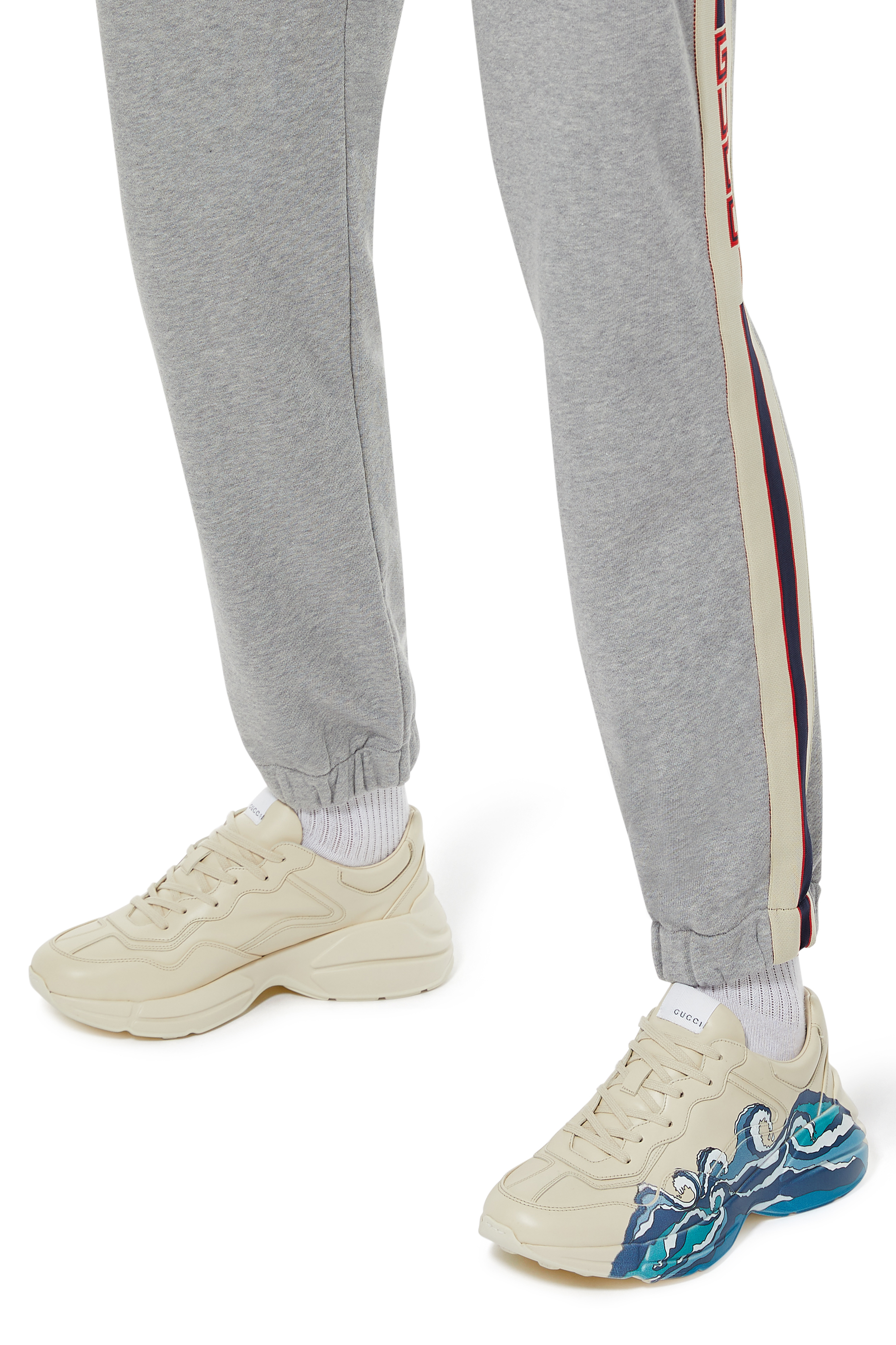 Rhyton Wave Print Sneakers