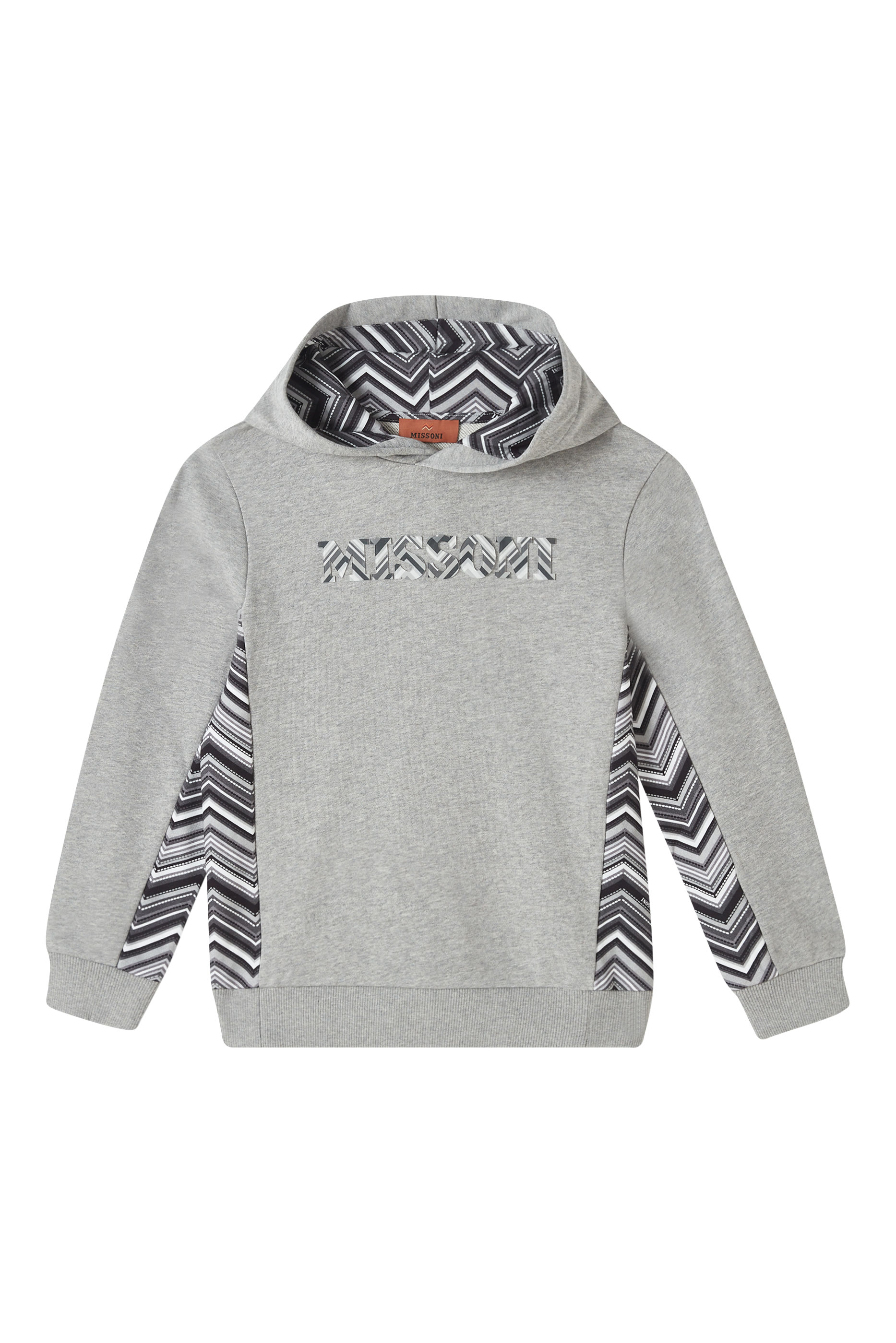 Kids Hooded Sweatshirt with Zigzag Logo