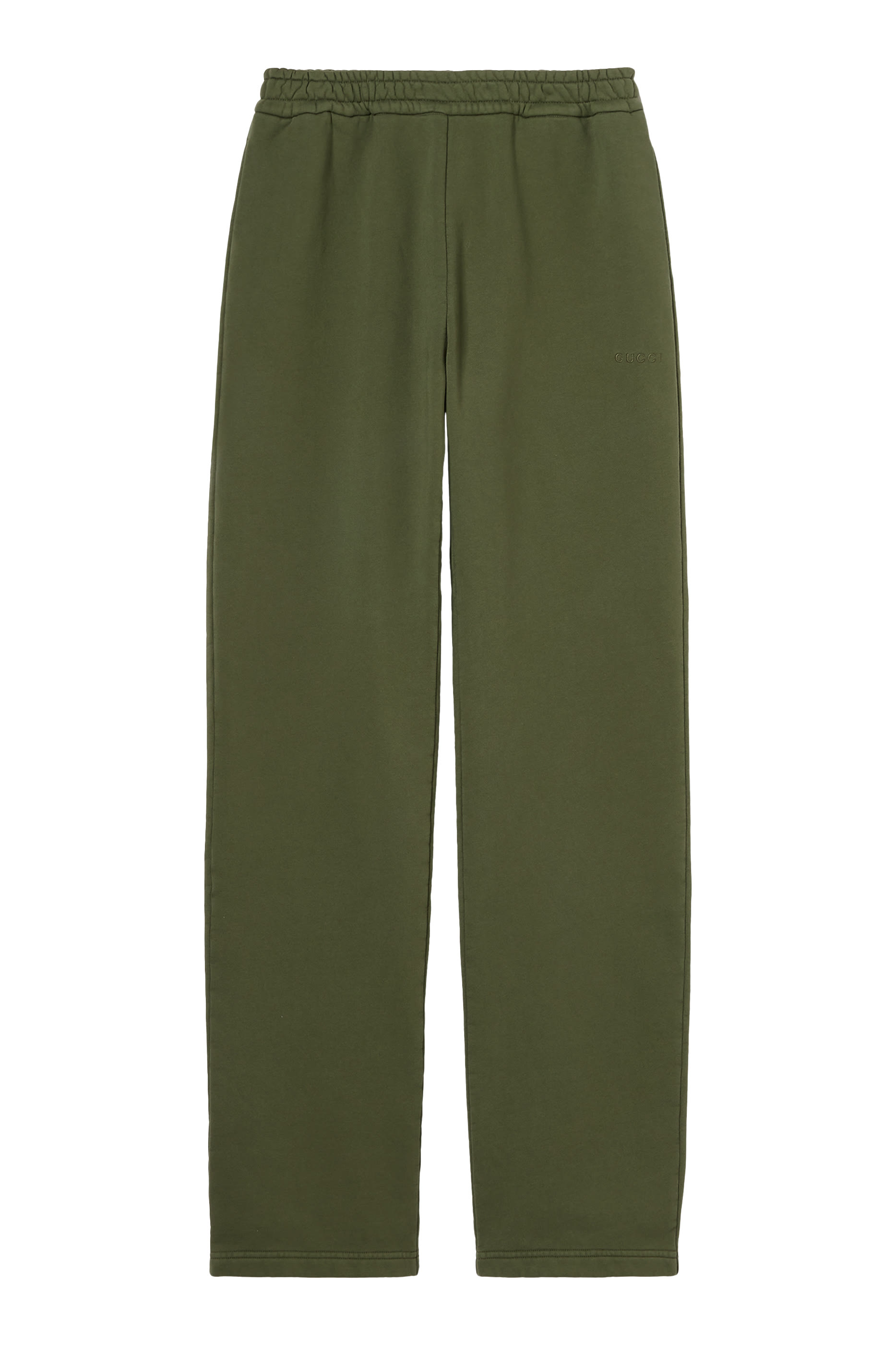 Logo Embroidered Cotton Jersey Leisure Pants