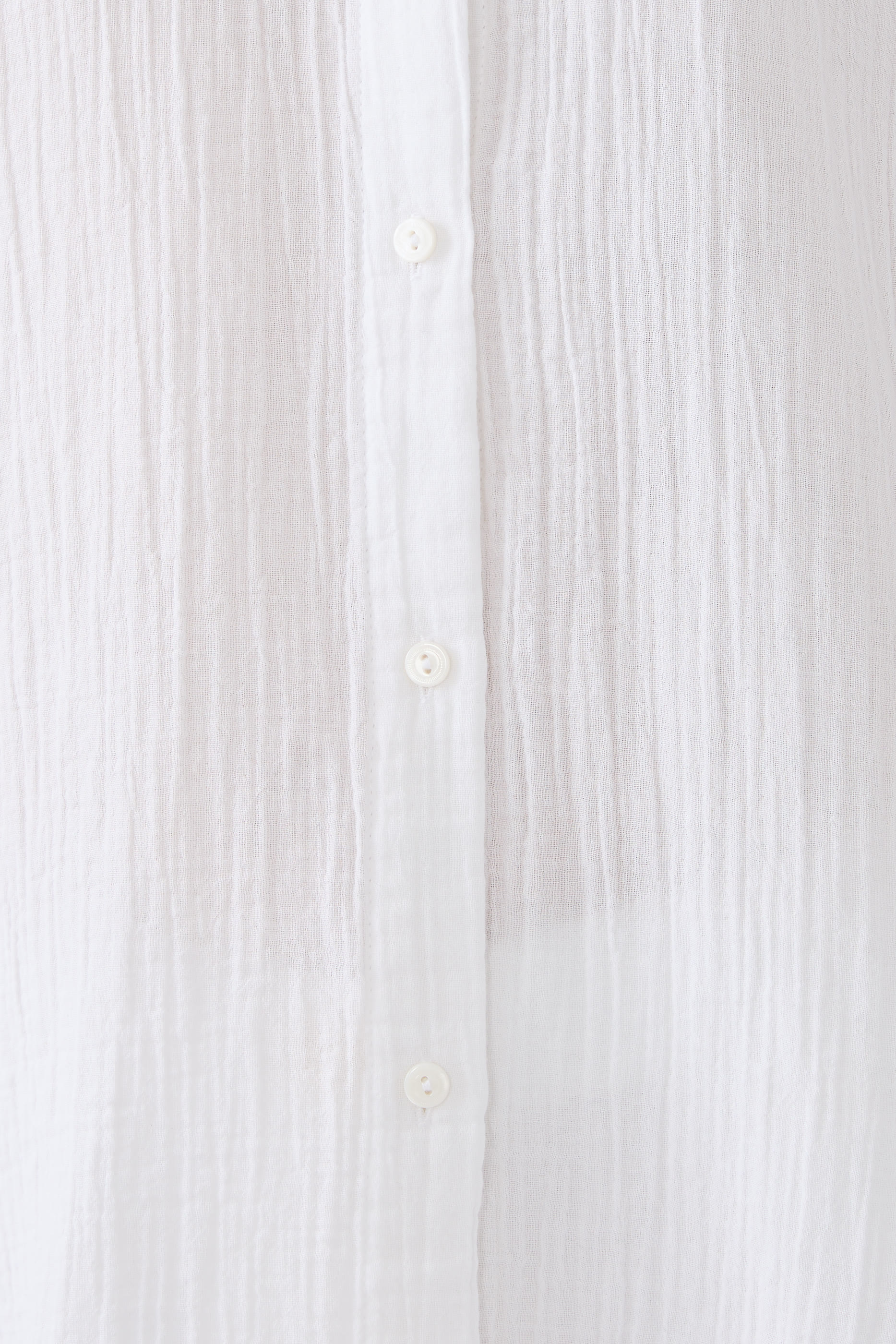 Organic Cotton Ripple Band Collar Shirt