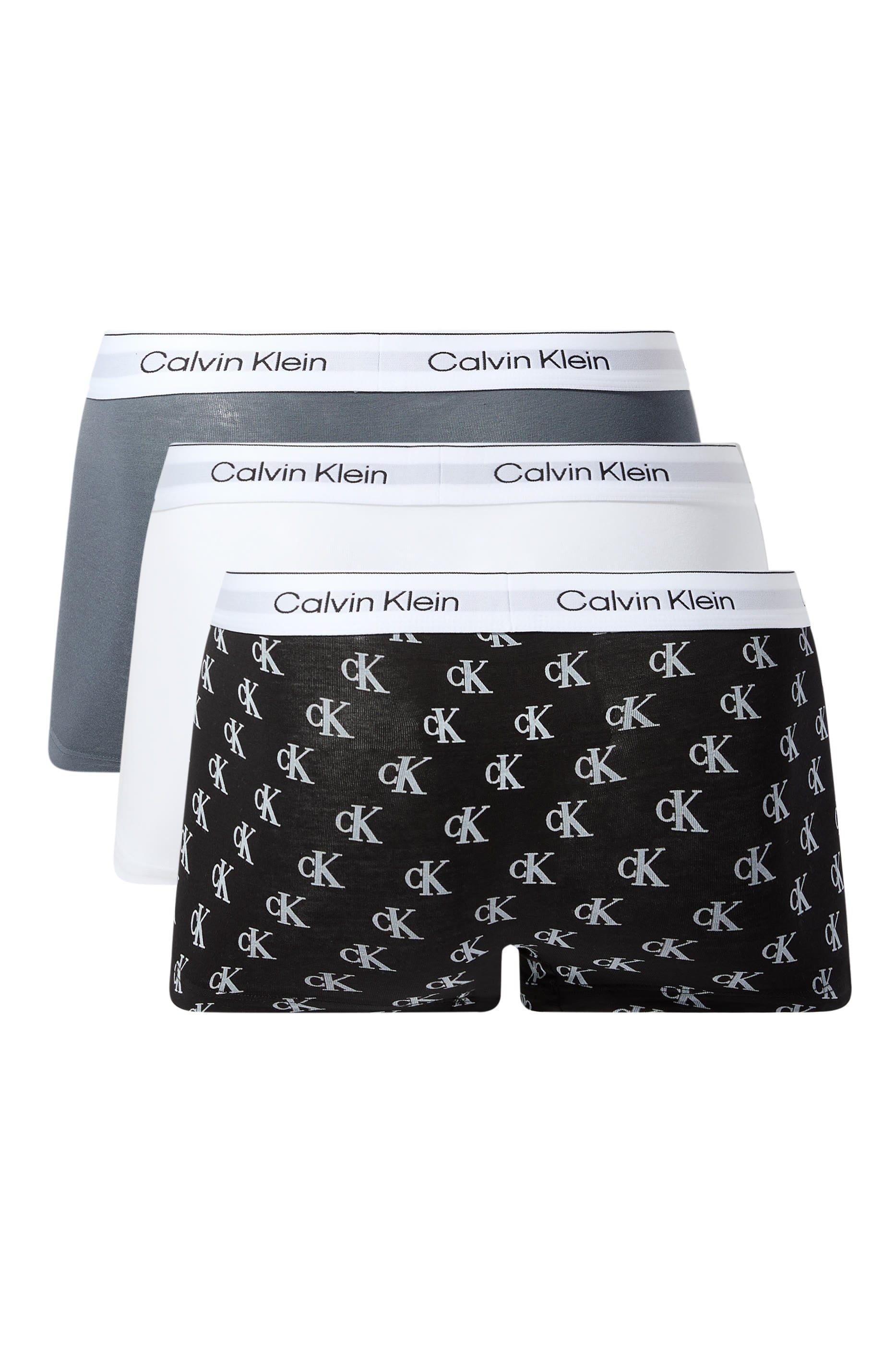  Icon Cotton Stretch Low Rise Trunks, Set of 3