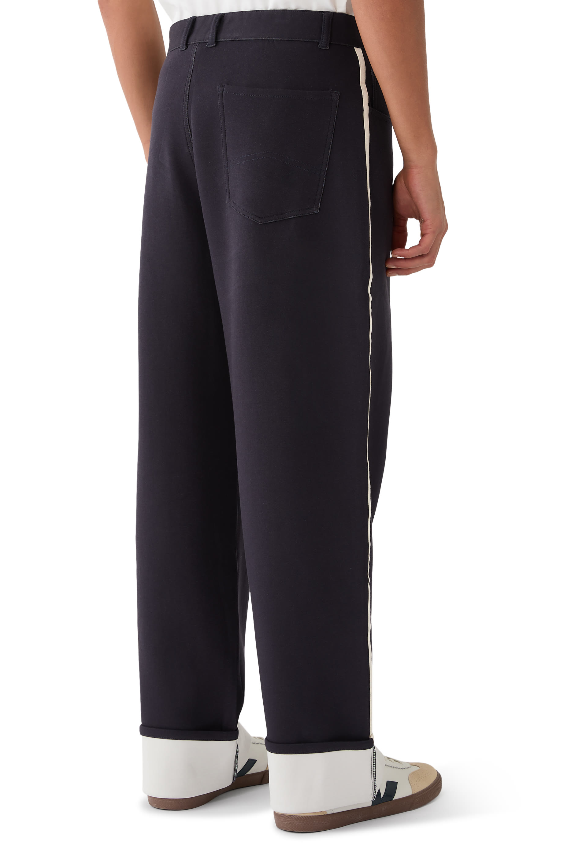 Marina Folded Wide Leg Sweatpants