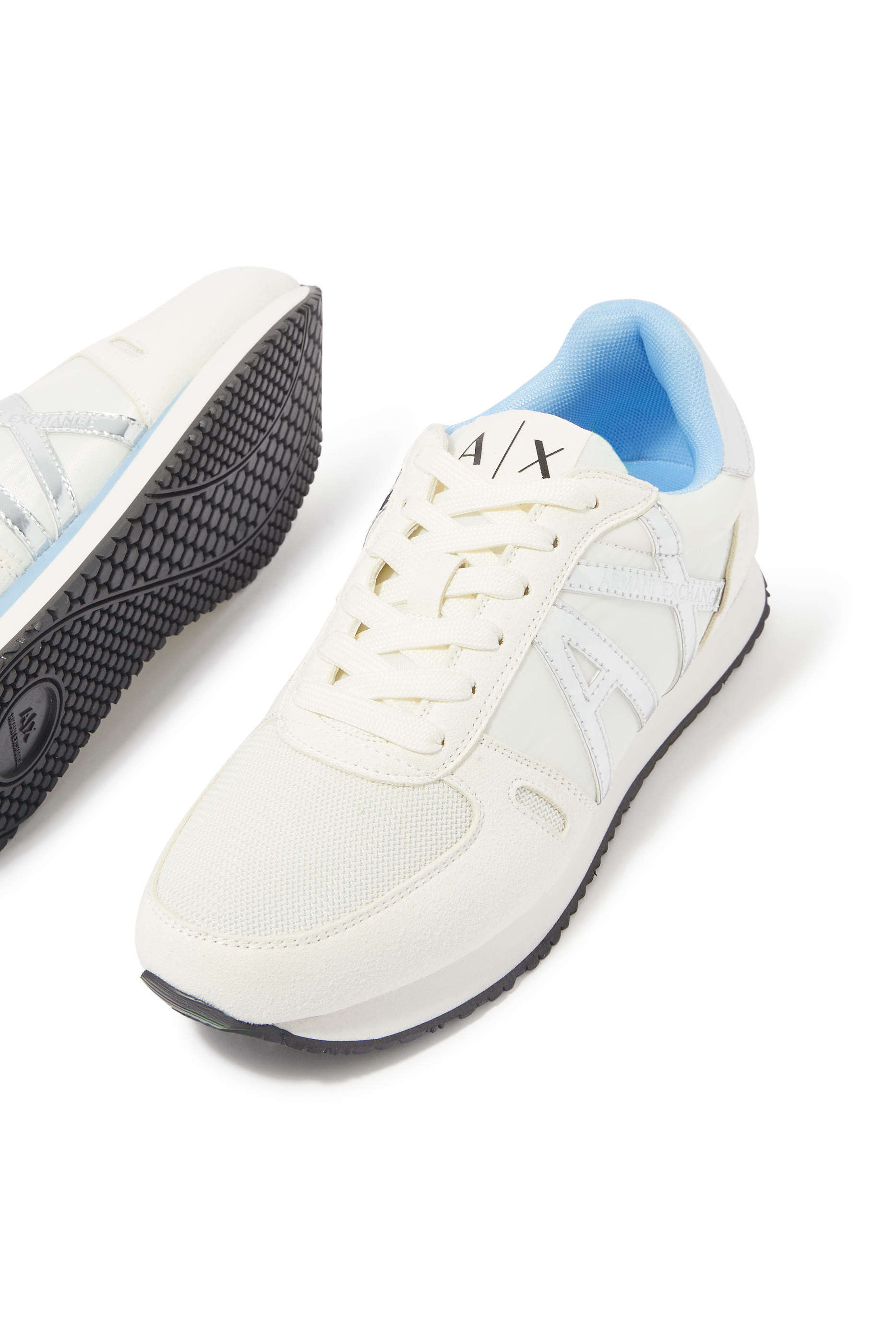 Logo Microfiber Sneakers