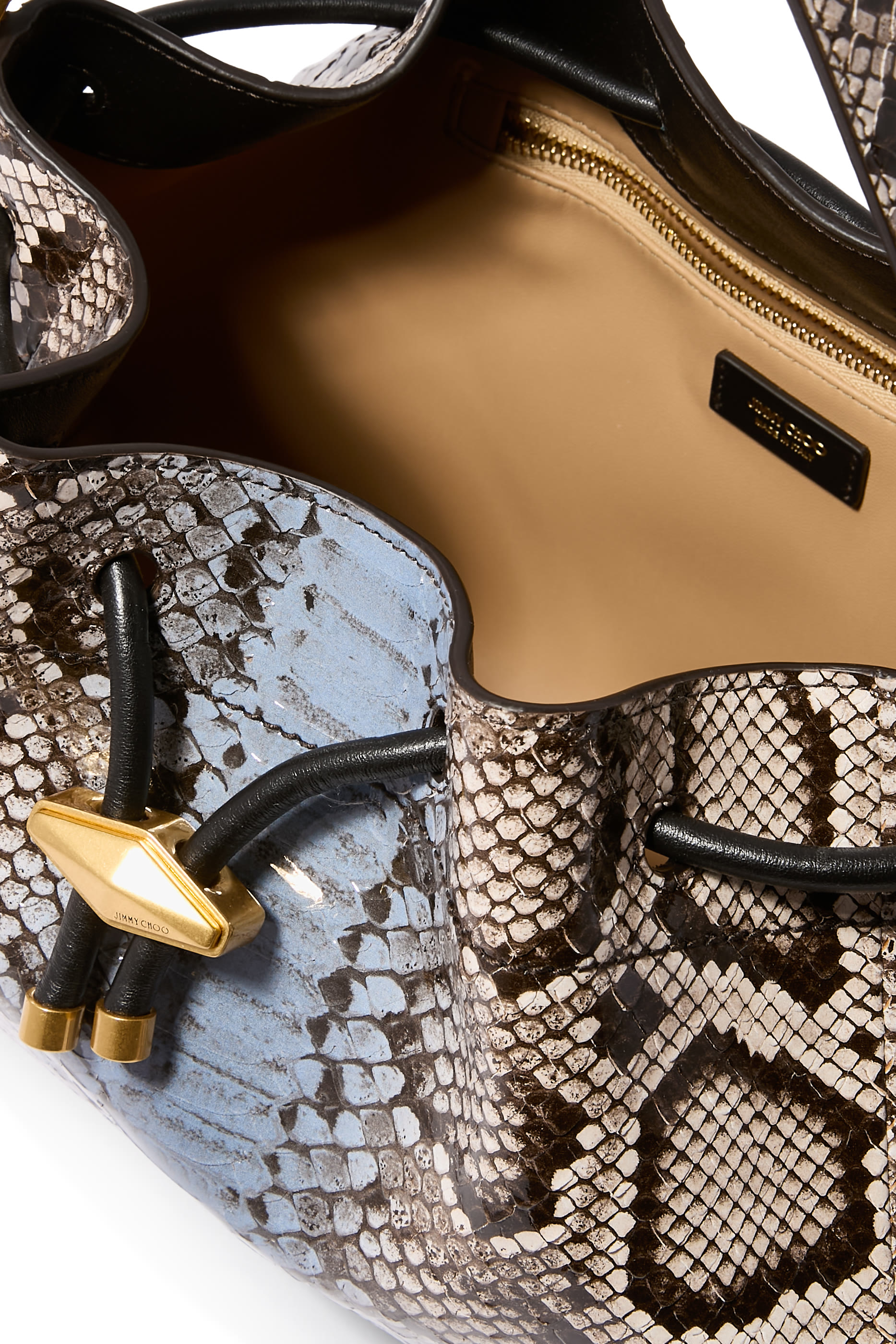 Cinch M Python-Print Bag