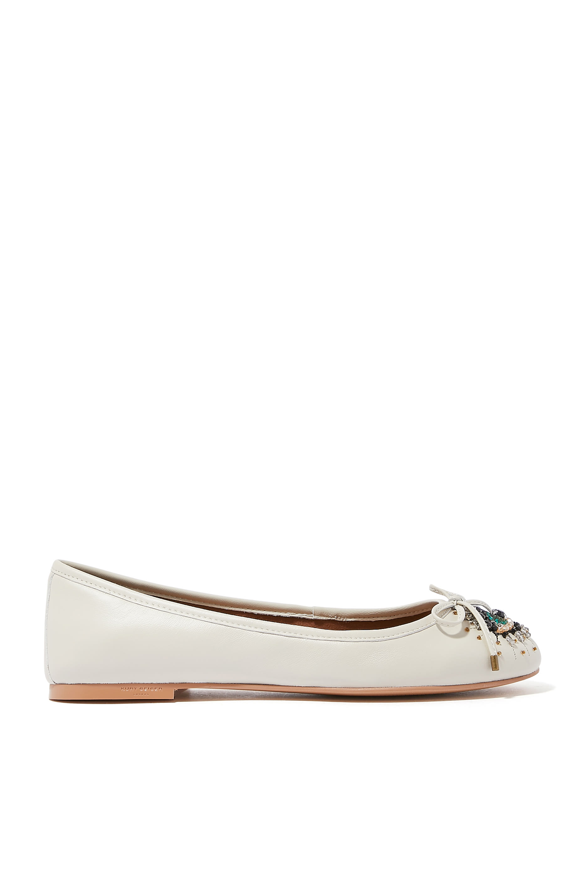 Eye Embellished Ballerina Flats