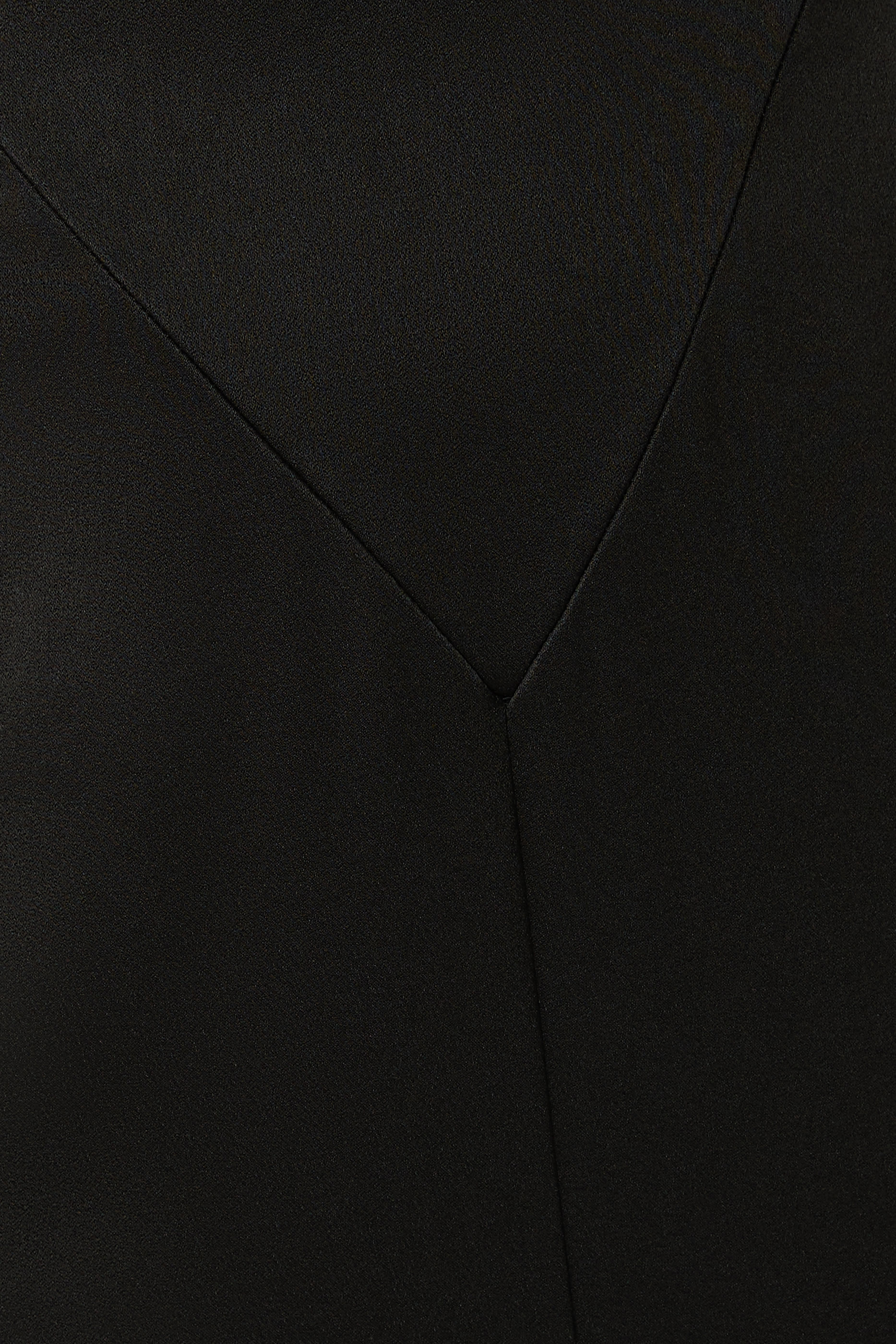 Panelled Satin-Crepe Gown