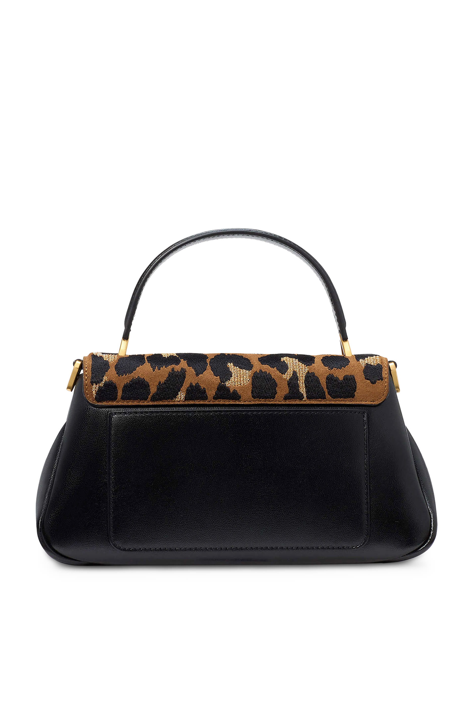 Grace Leopard Suede Shoulder Bag