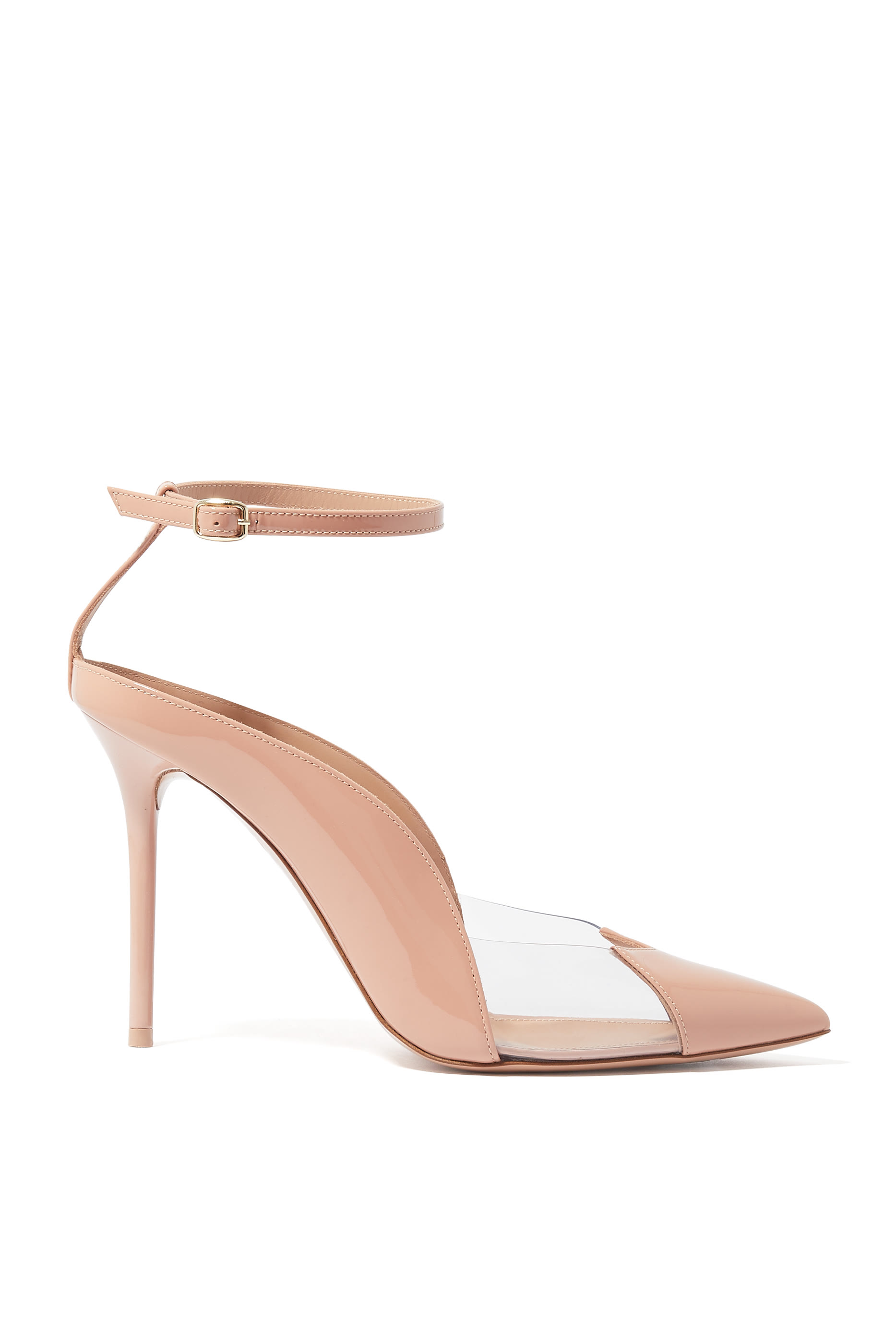 Malia 100 Cut-Out Patent Leather Pumps