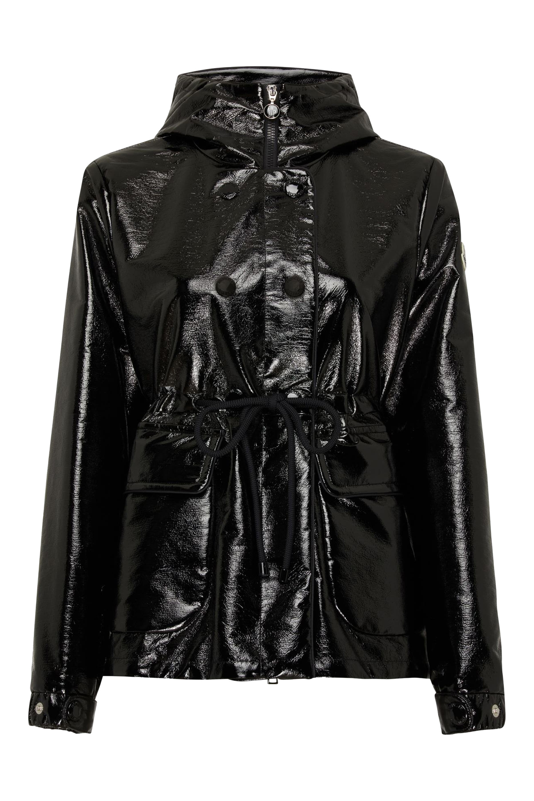 Agnou Faux Patent-Leather Parka