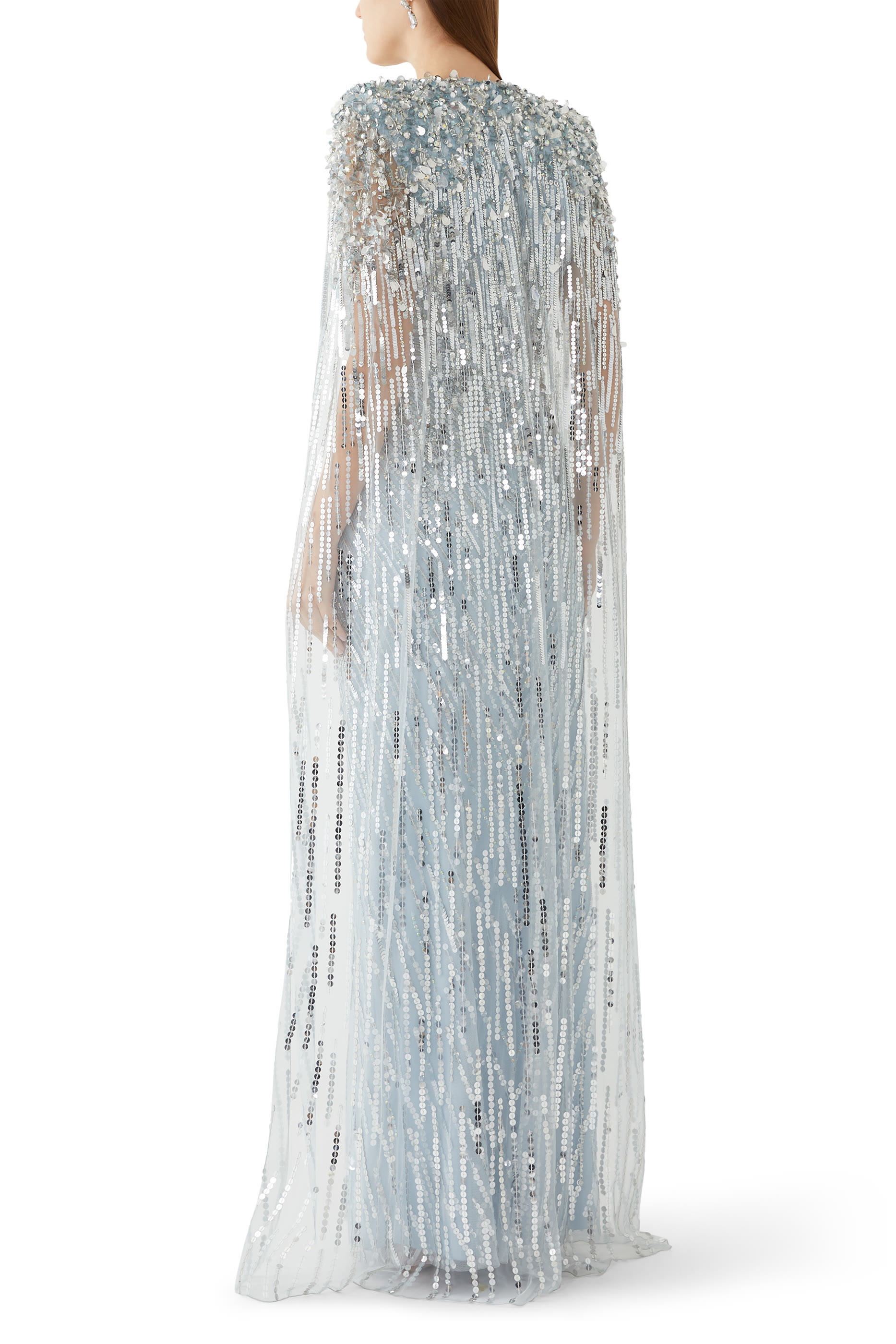 Sequin-Embellished Gown