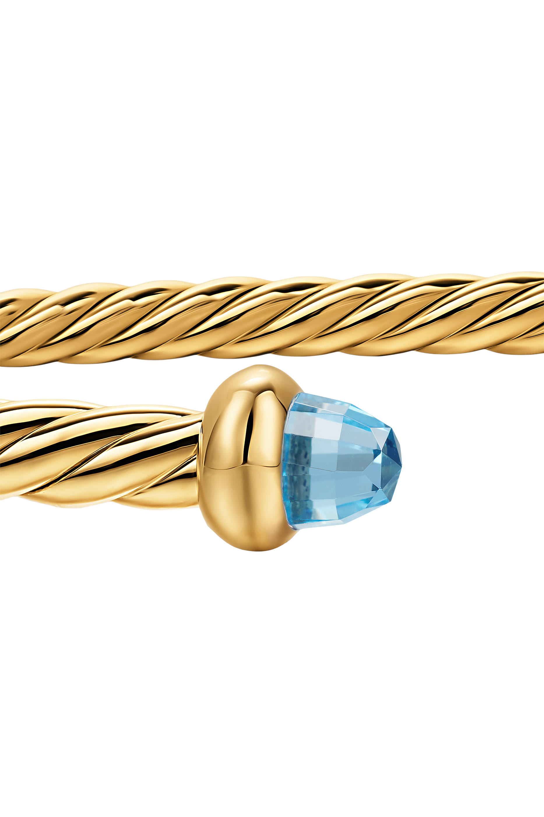 Cablespira&reg; Flex Bracelet, 18k Yellow Gold & Topaz