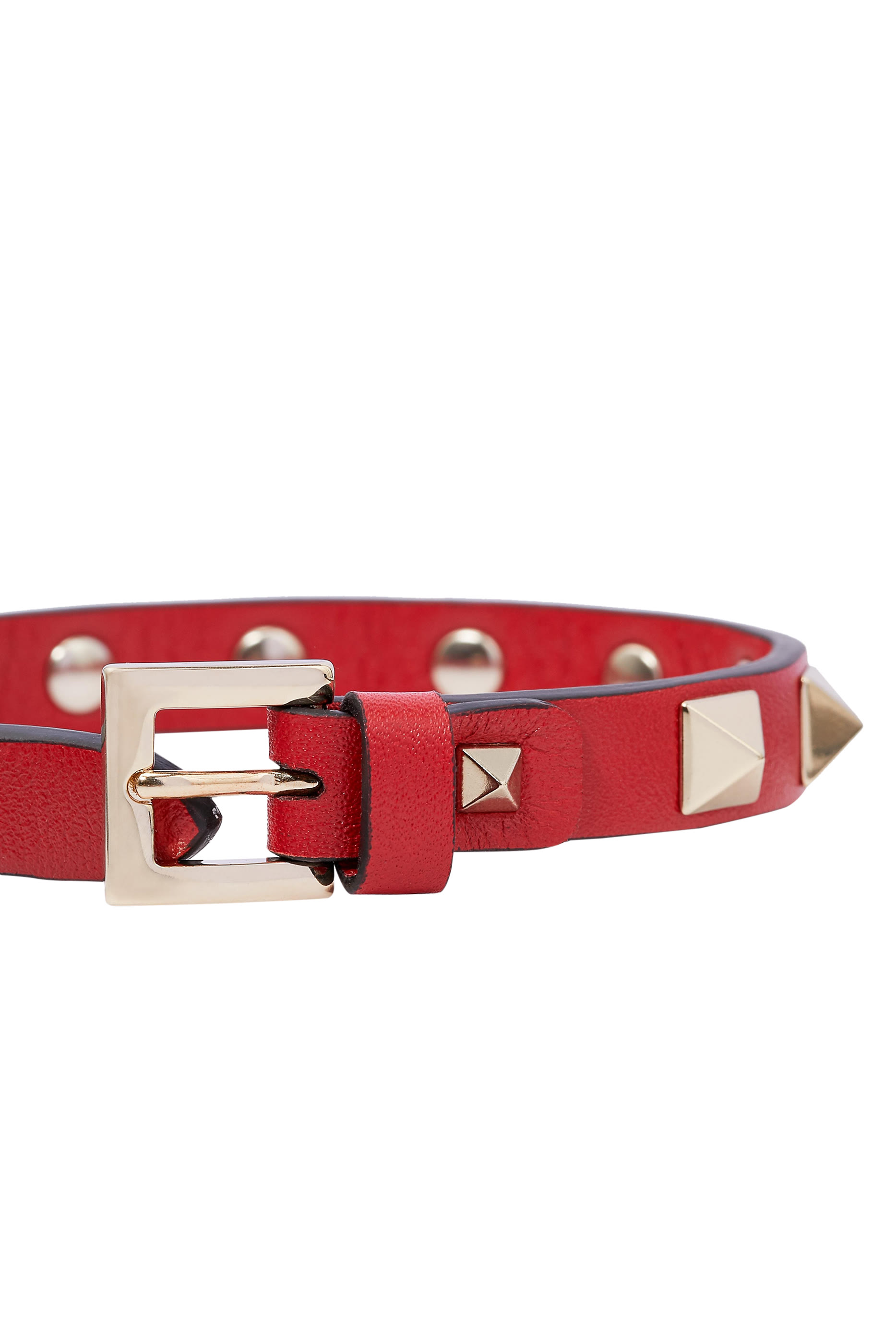 Rockstud Small Leather Bracelet