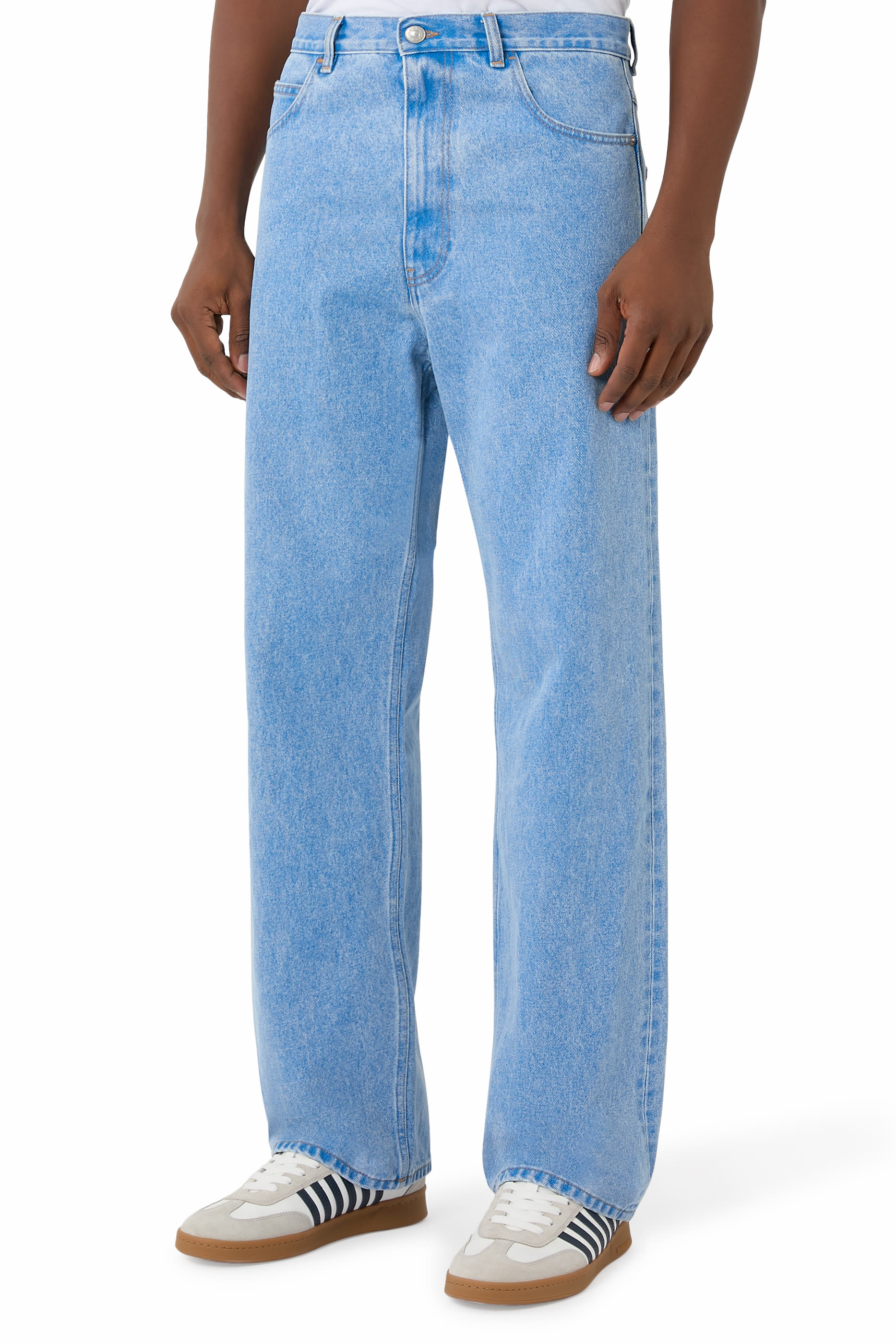 Organic Denim Wide Leg Jeans