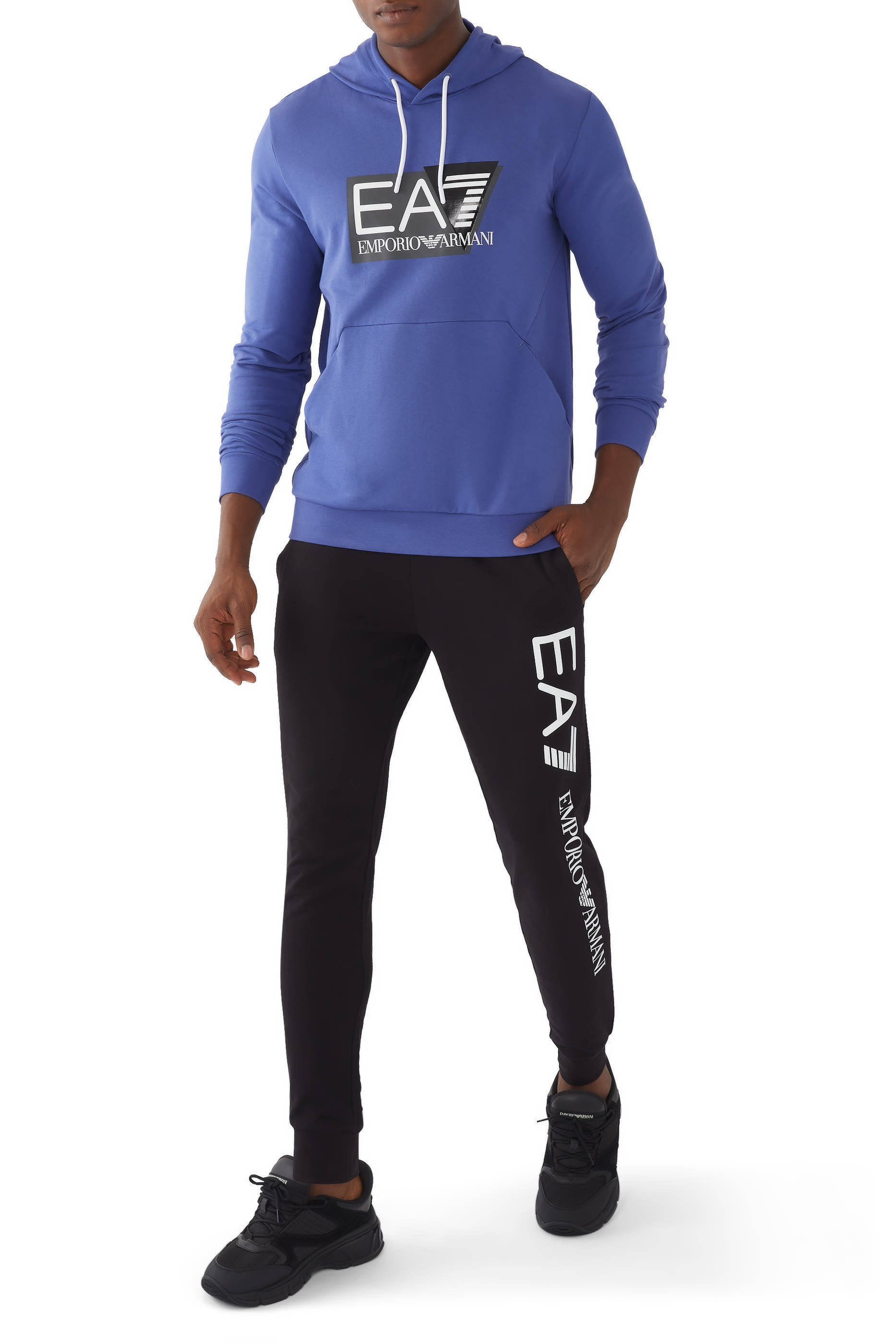 EA7 Train Visibility Logo Hoodie