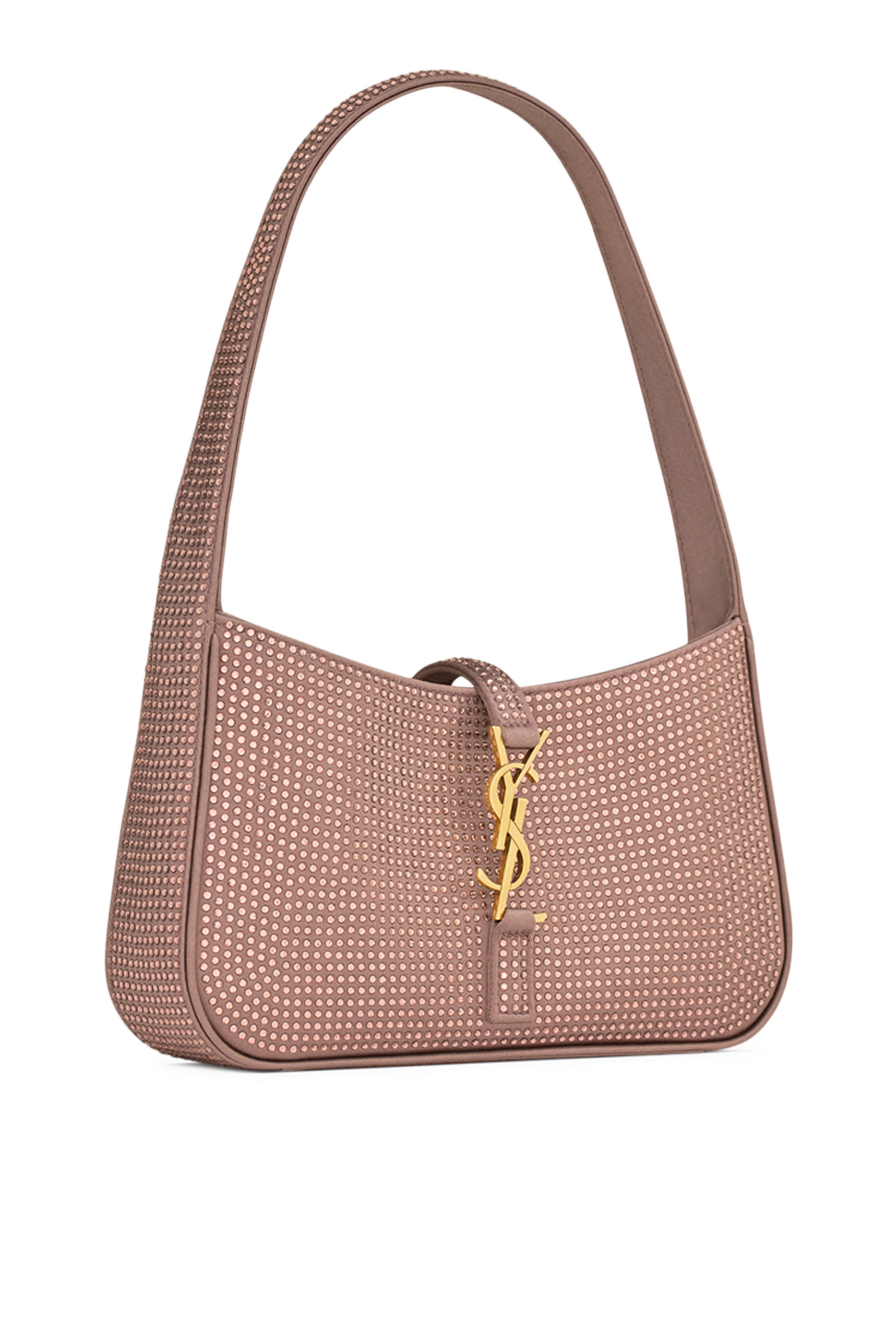 Mini Le 5 À 7 Bag in Satin and Crystals