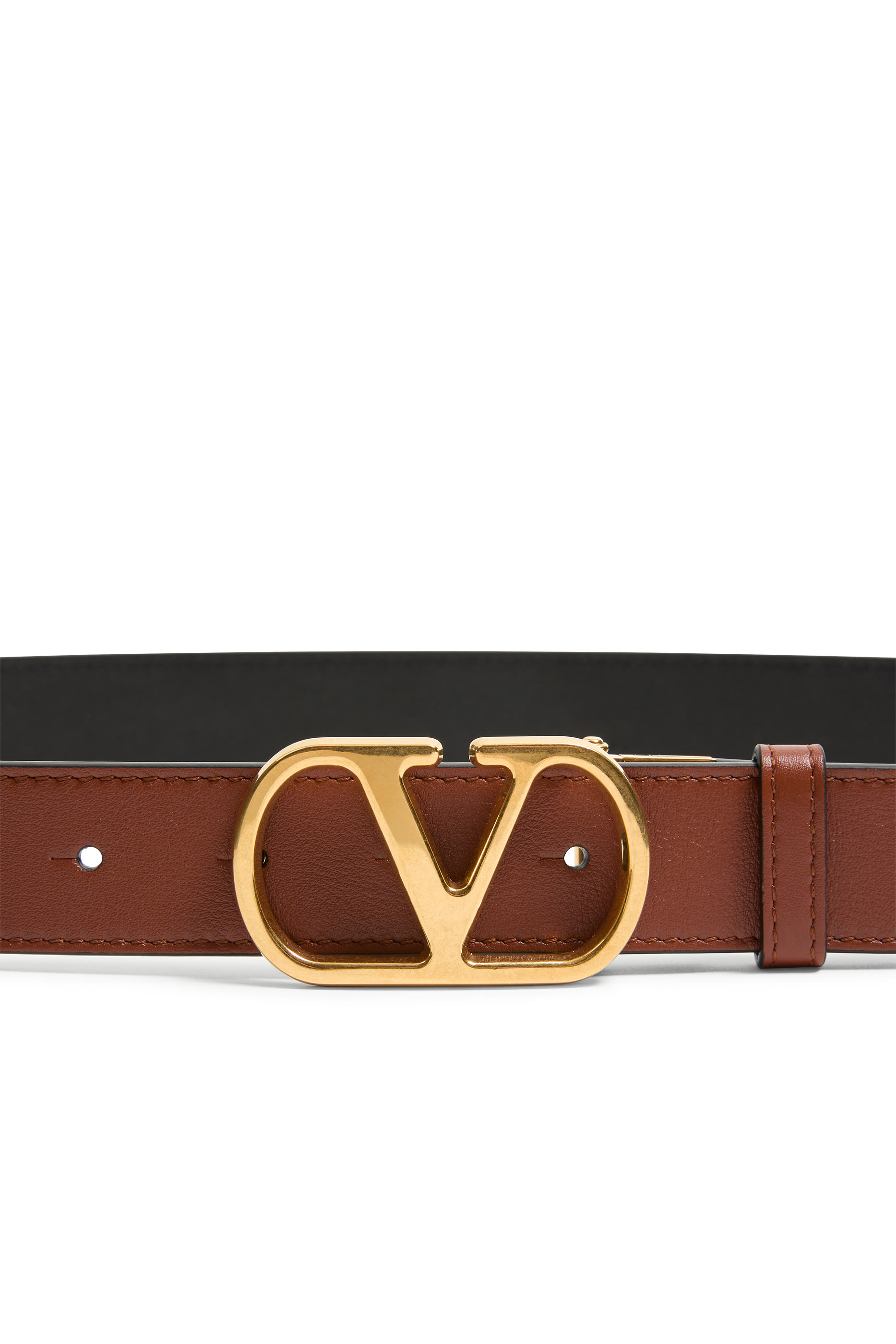 Reversible VLogo Signature Belt