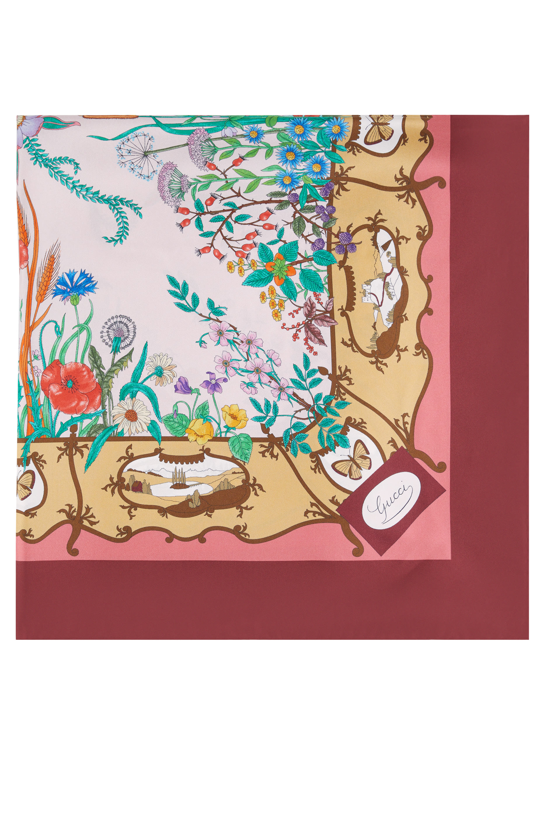  Printed Silk Twill Carré 