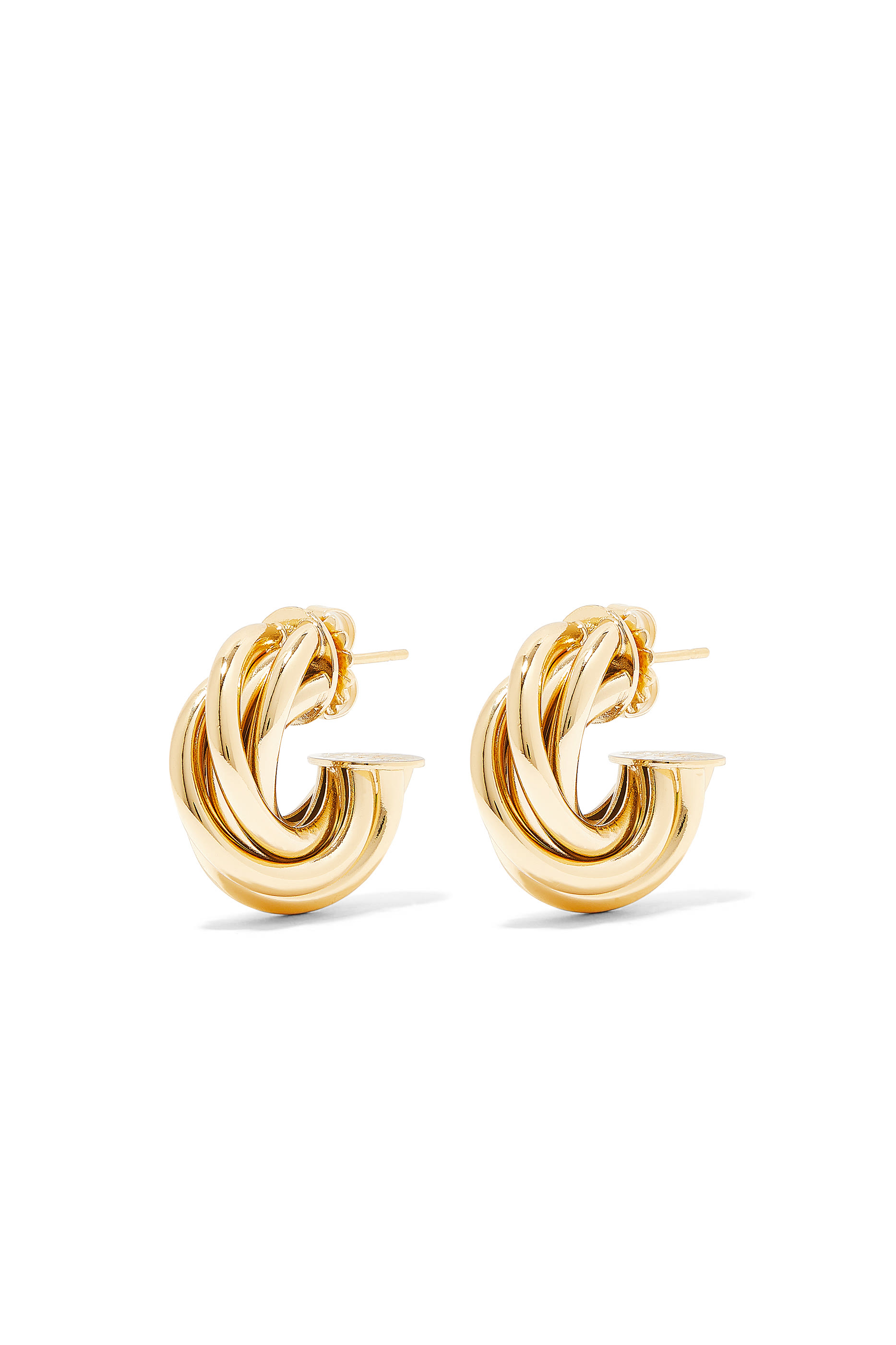 Atik Hoop Earrings, Gold-Plated Metal