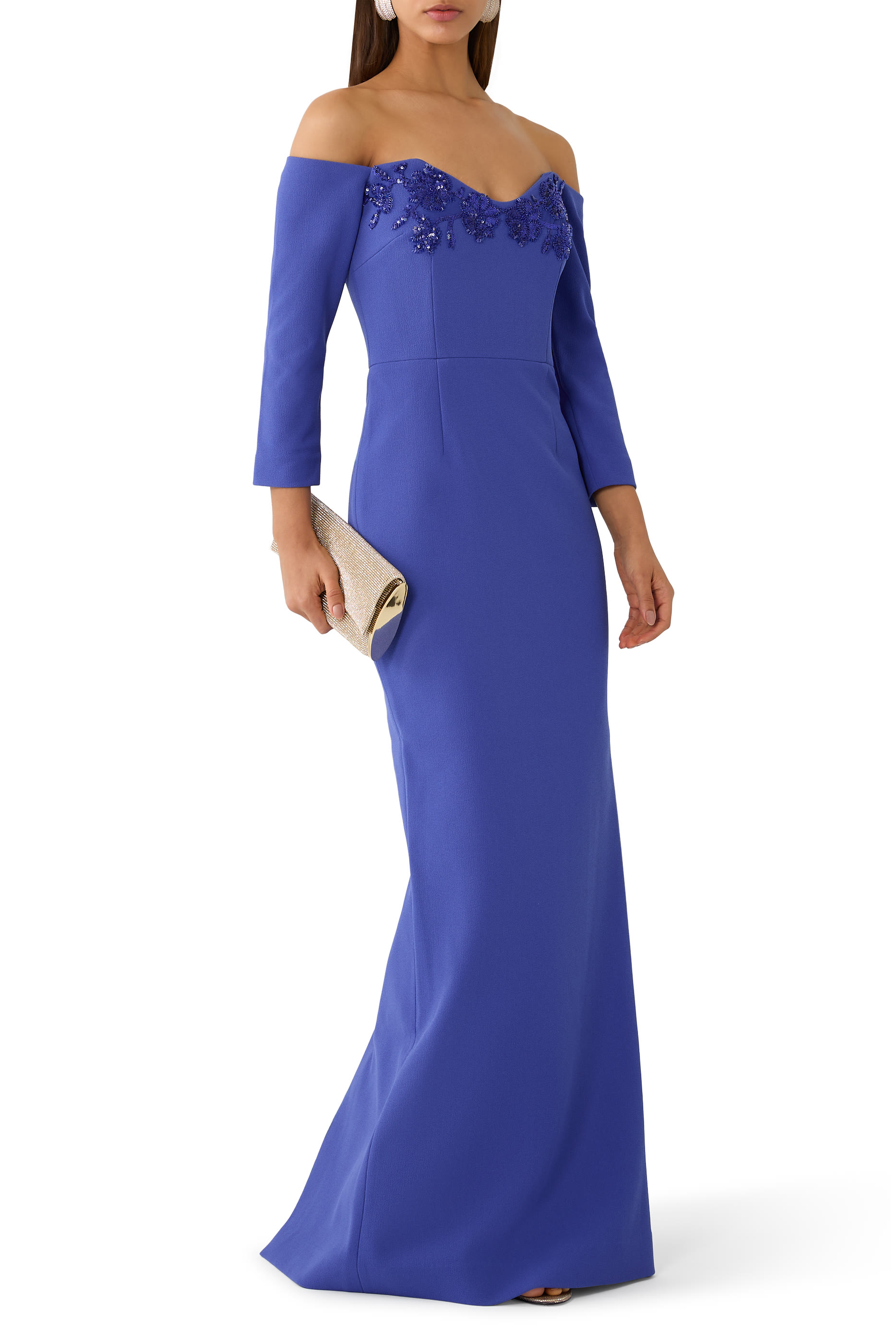 Evolet Off-the-Shoulder Gown