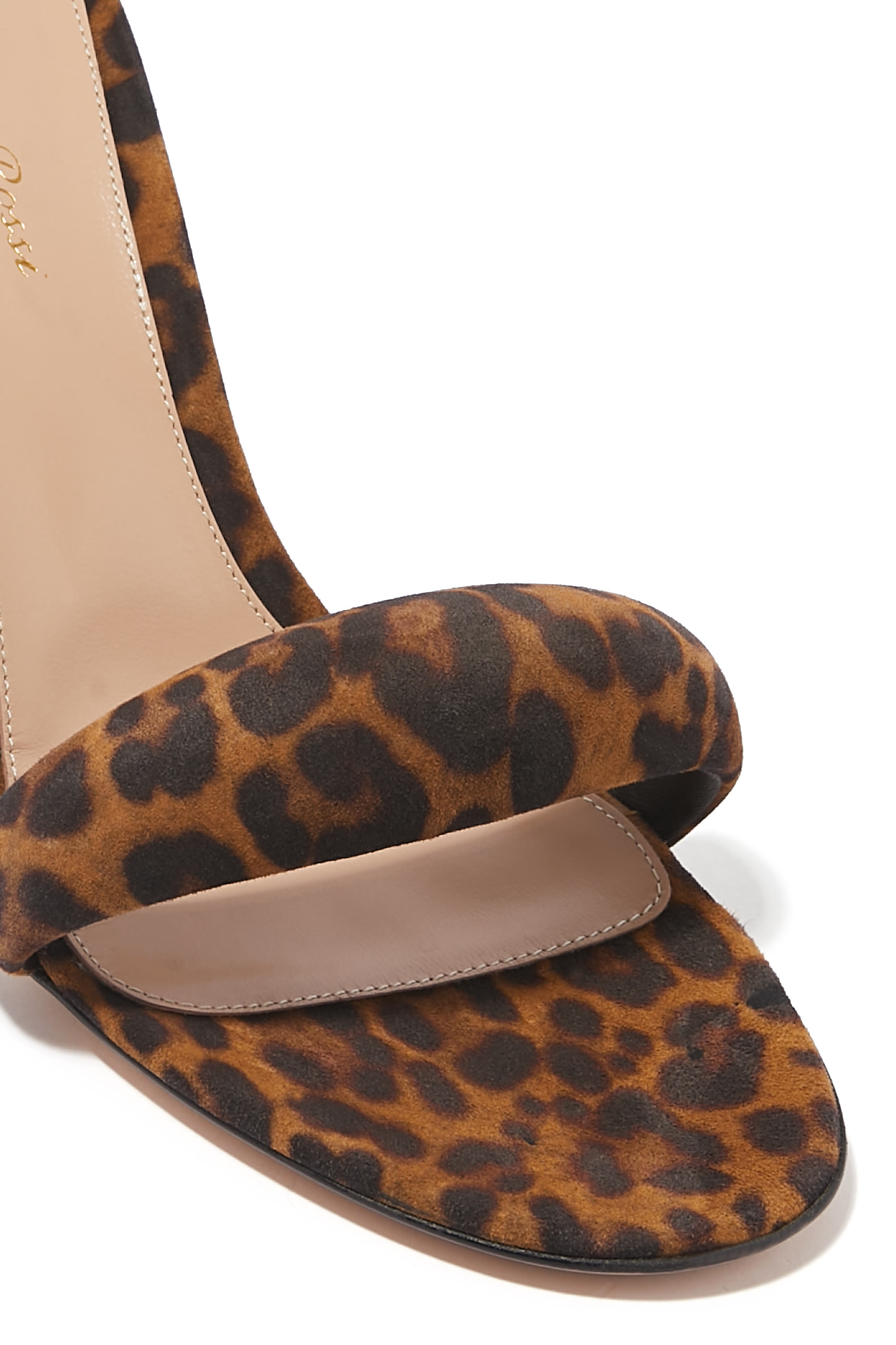 Bijoux 85 Leopard Print Suede Mules