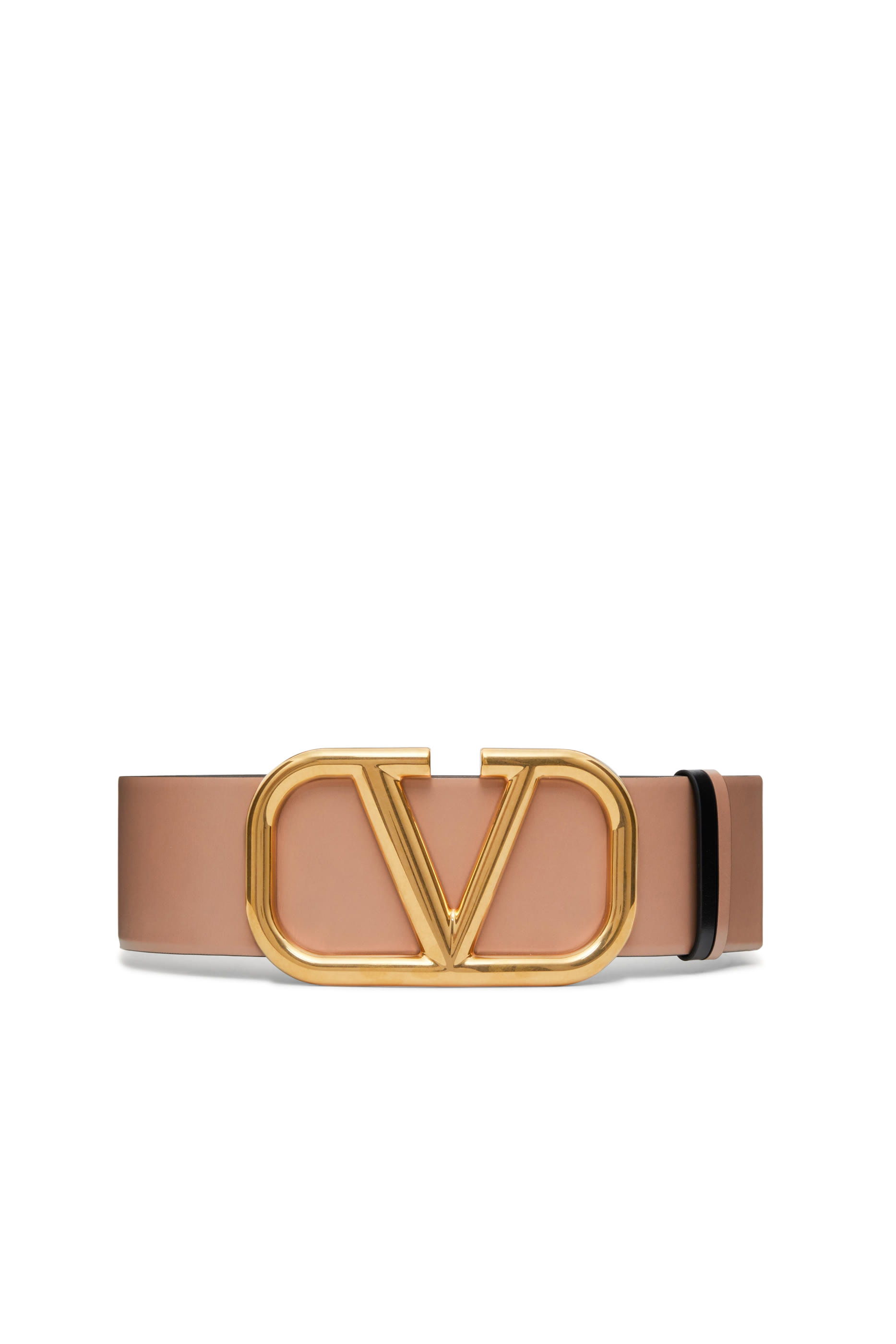  V Logo Buckle Belt