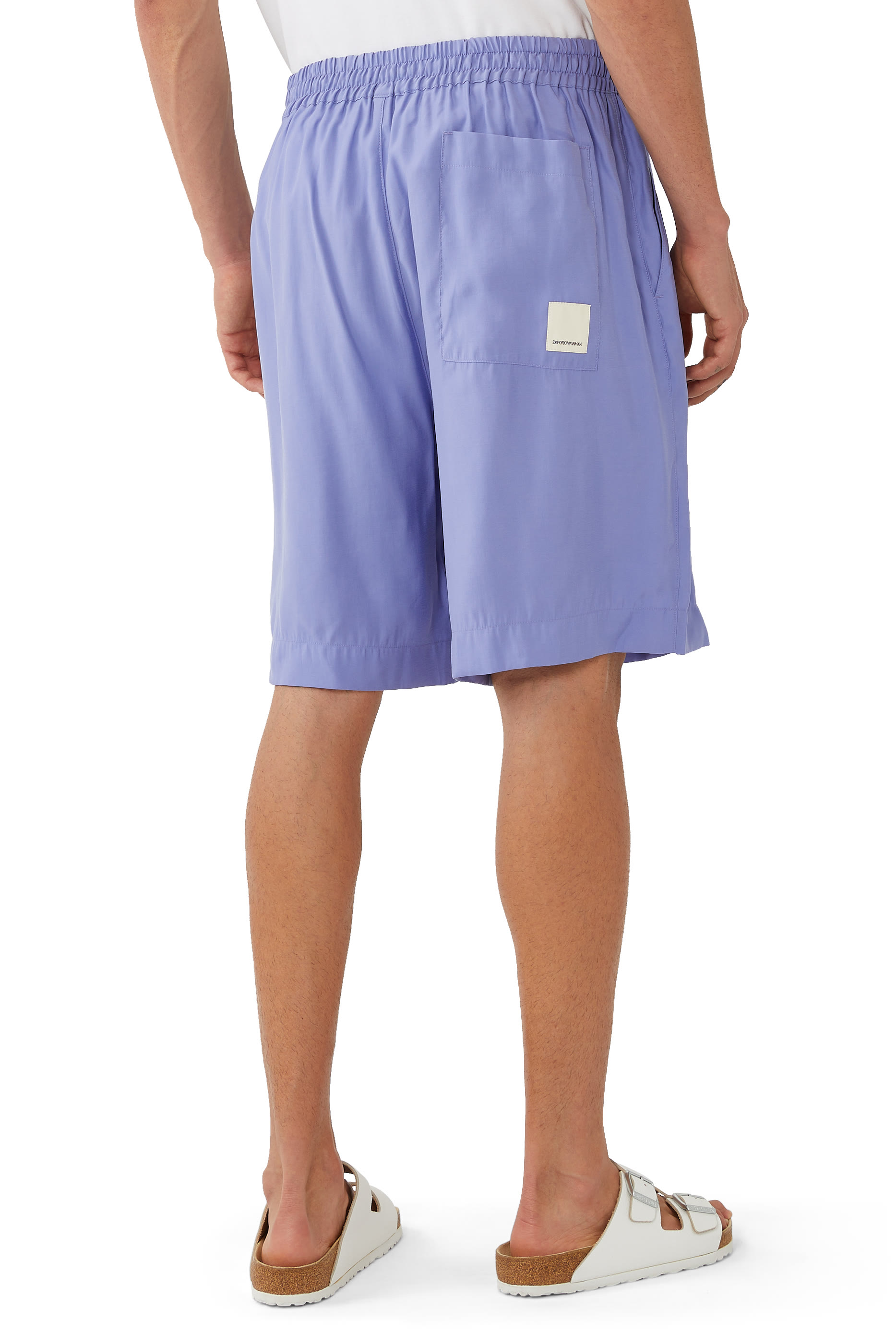 Drawstring Bermuda Shorts Sustainability Values Capsule Collection