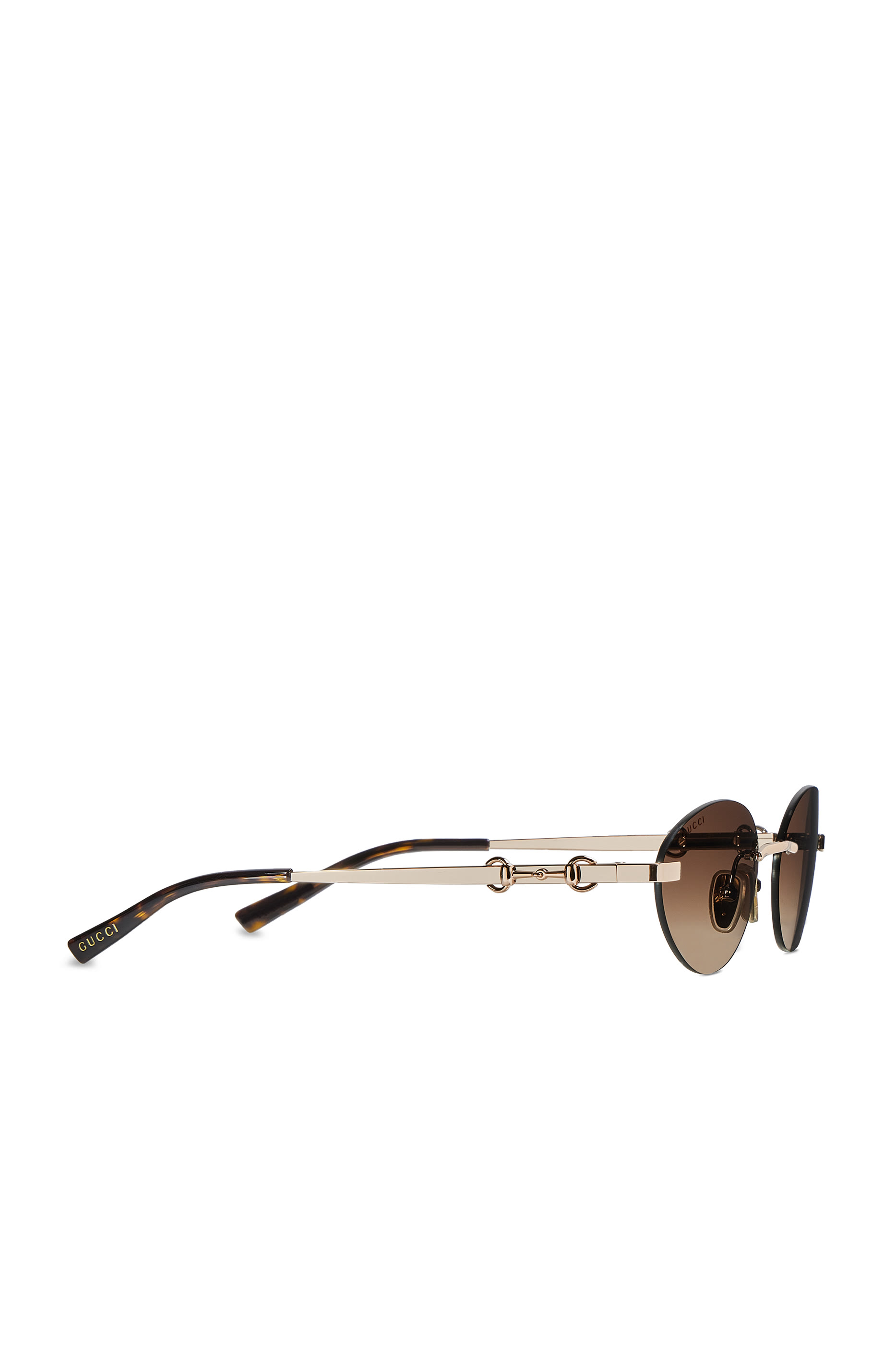 Frameless Oval Sunglasses