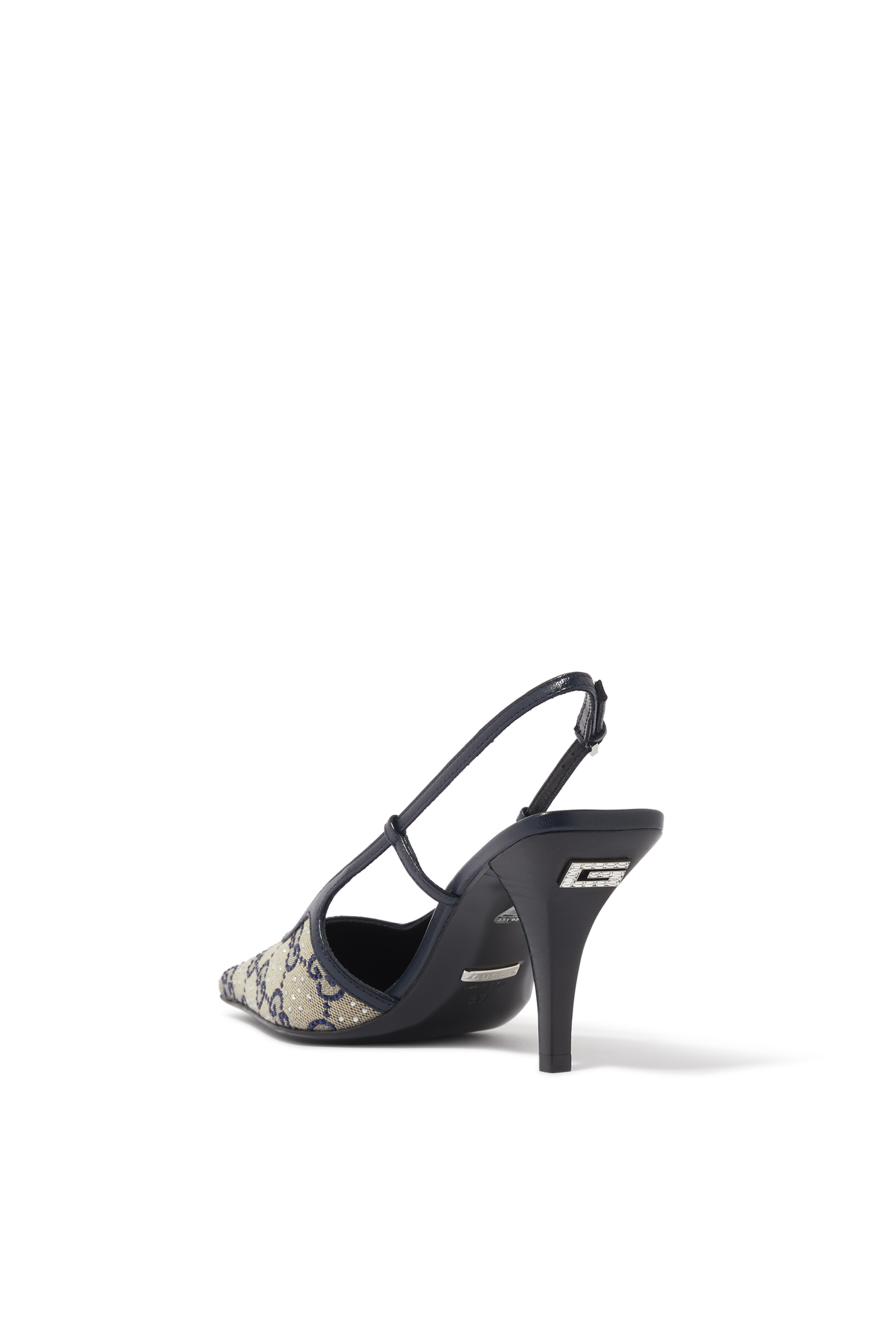 GG Slingback Mid-Heel Pump