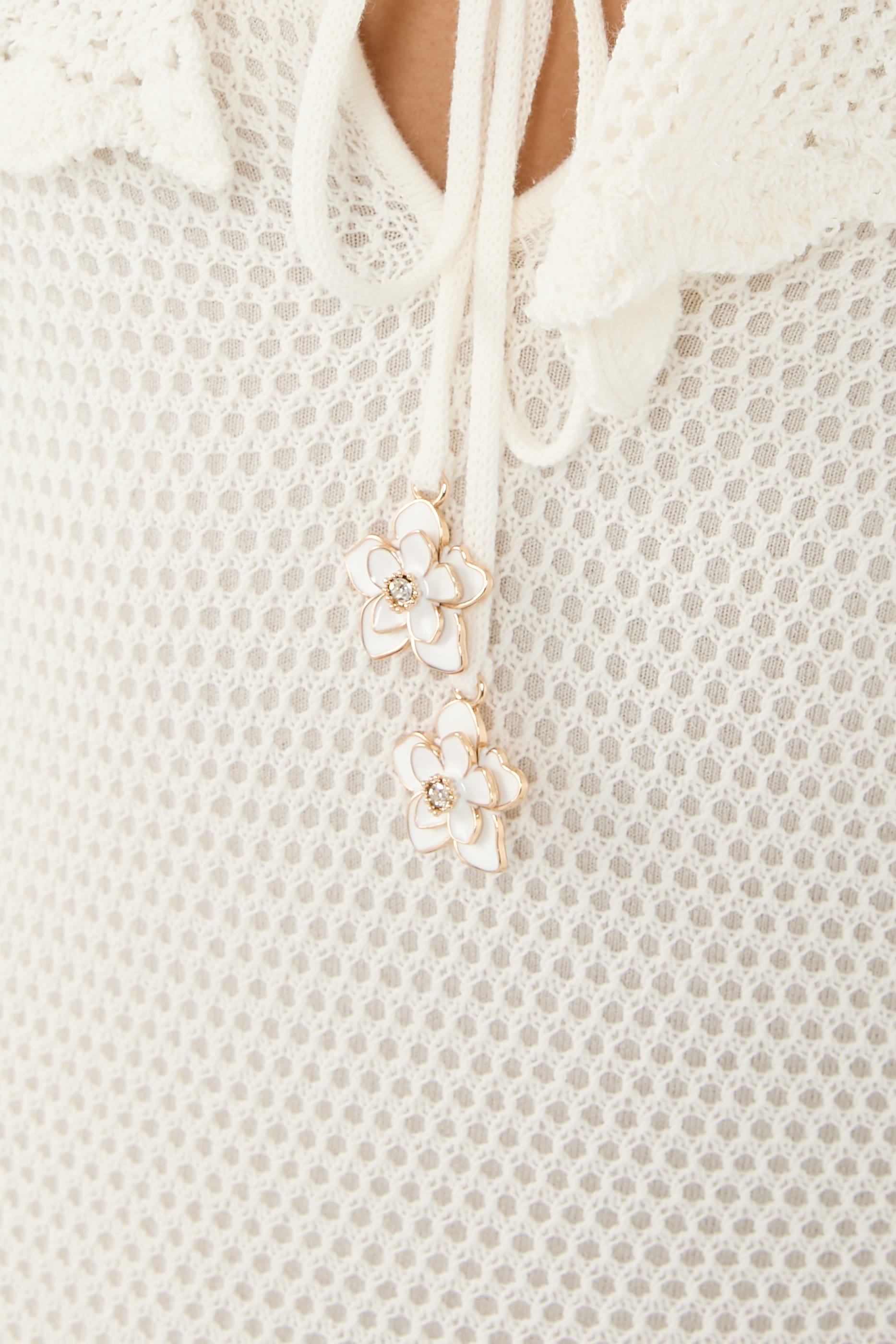 Floral Crochet Midi Dress 