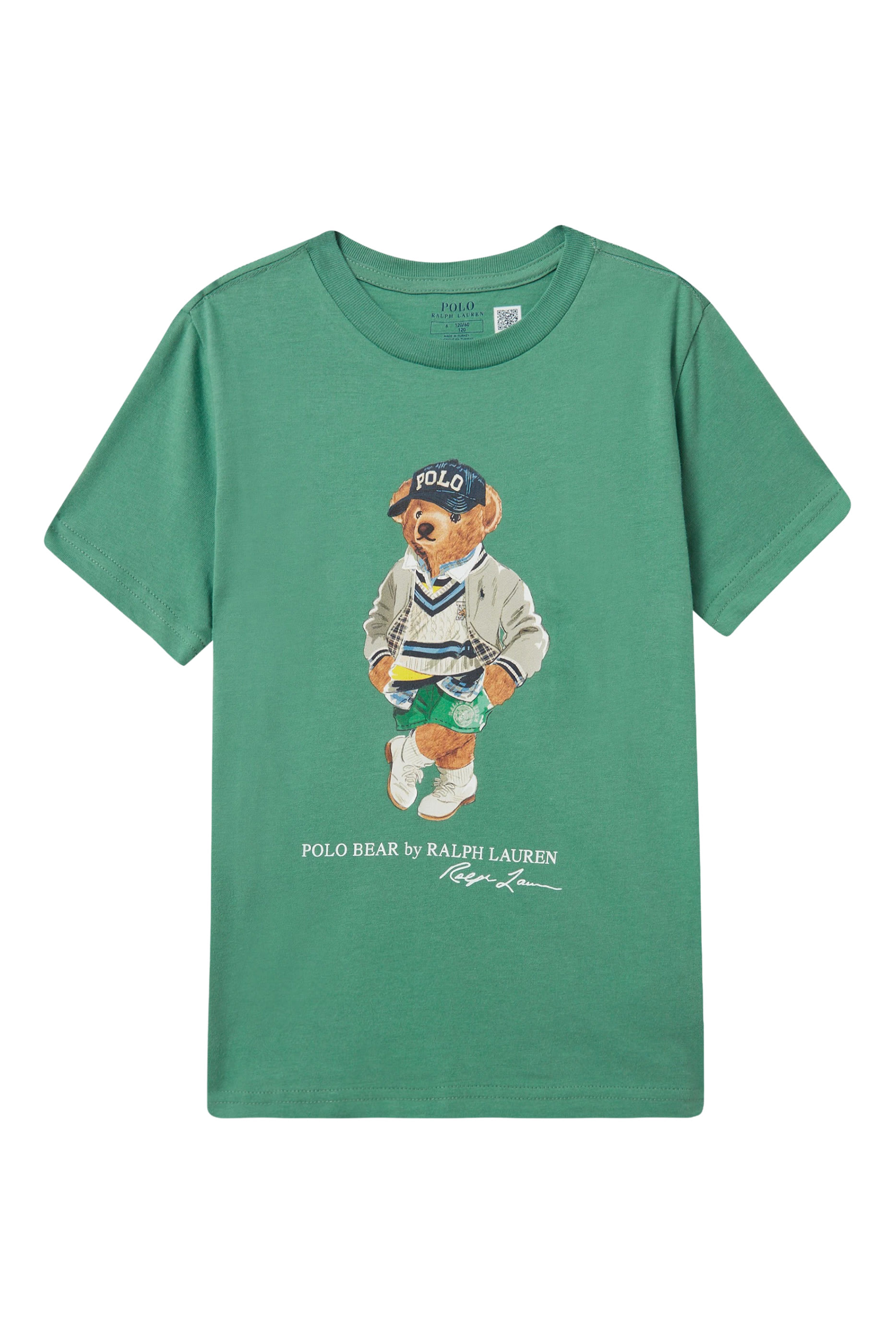 Kids Cotton Jersey Polo Bear T-Shirt