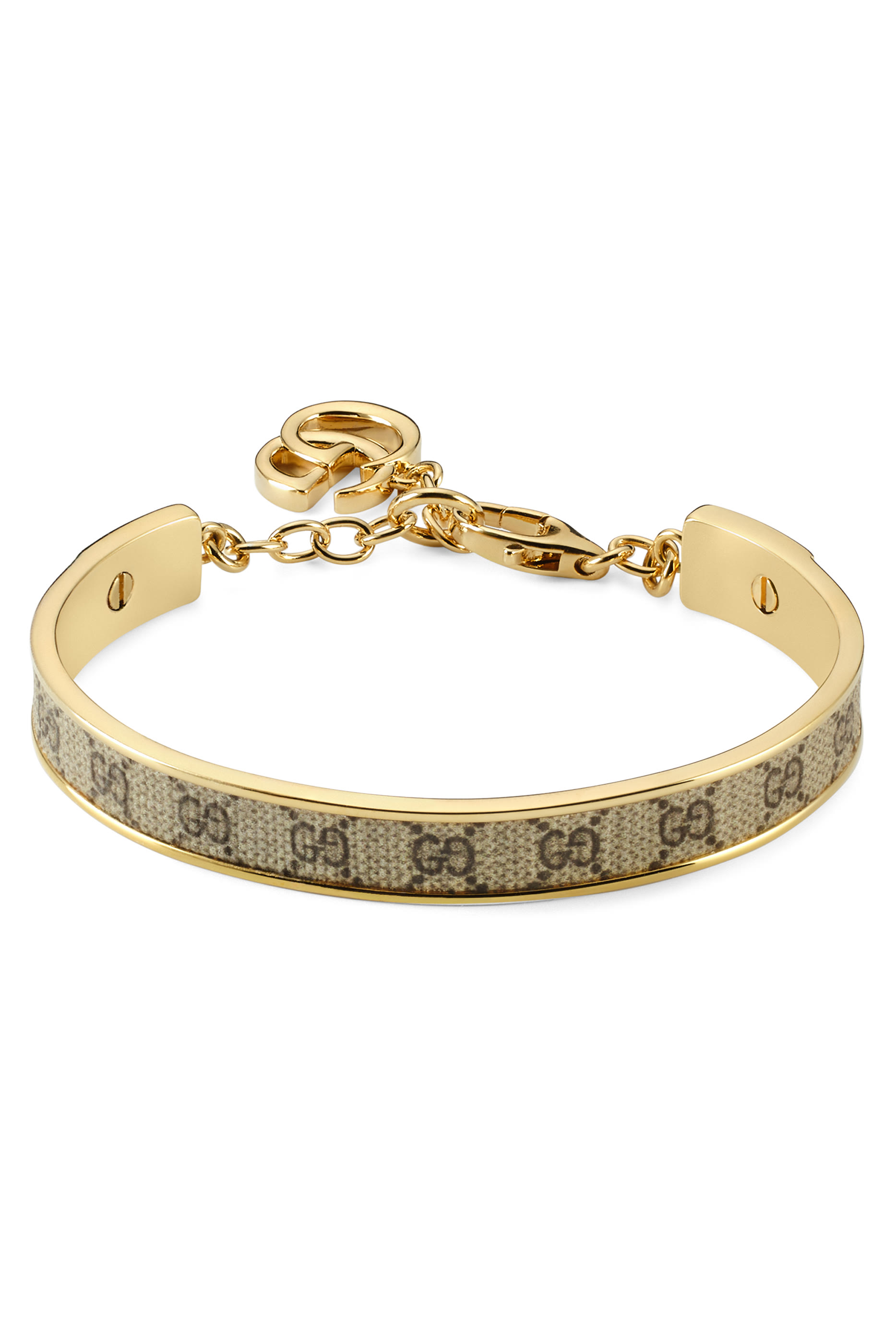Bangle Bracelet with Double G Charm