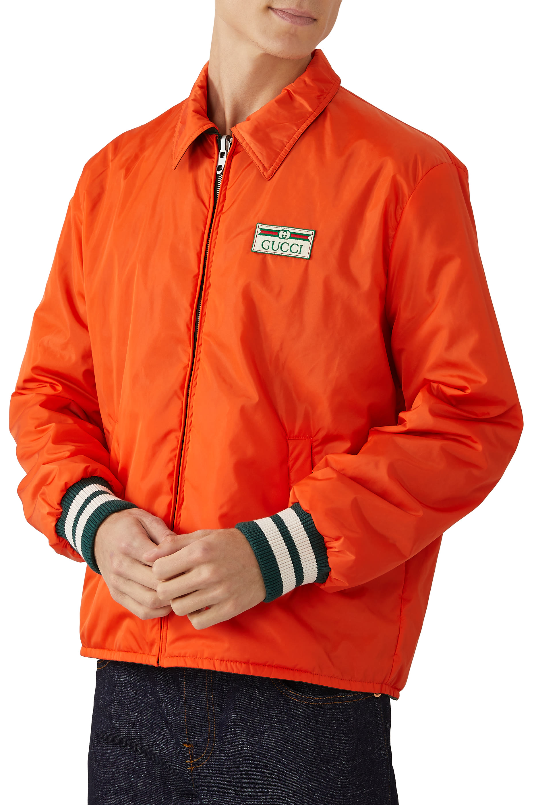 Reversible GG Nylon Jacquard Jacket