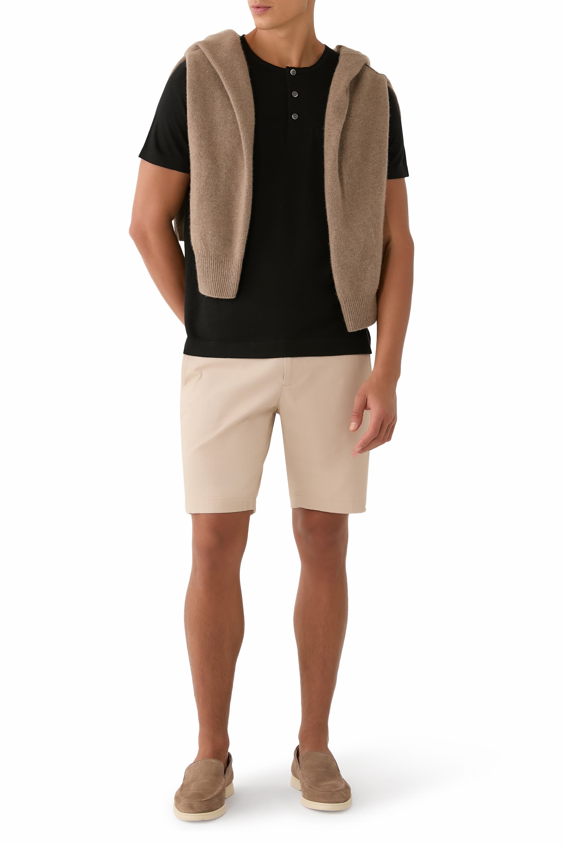 Hayes Silk Linen Henley Shirt
