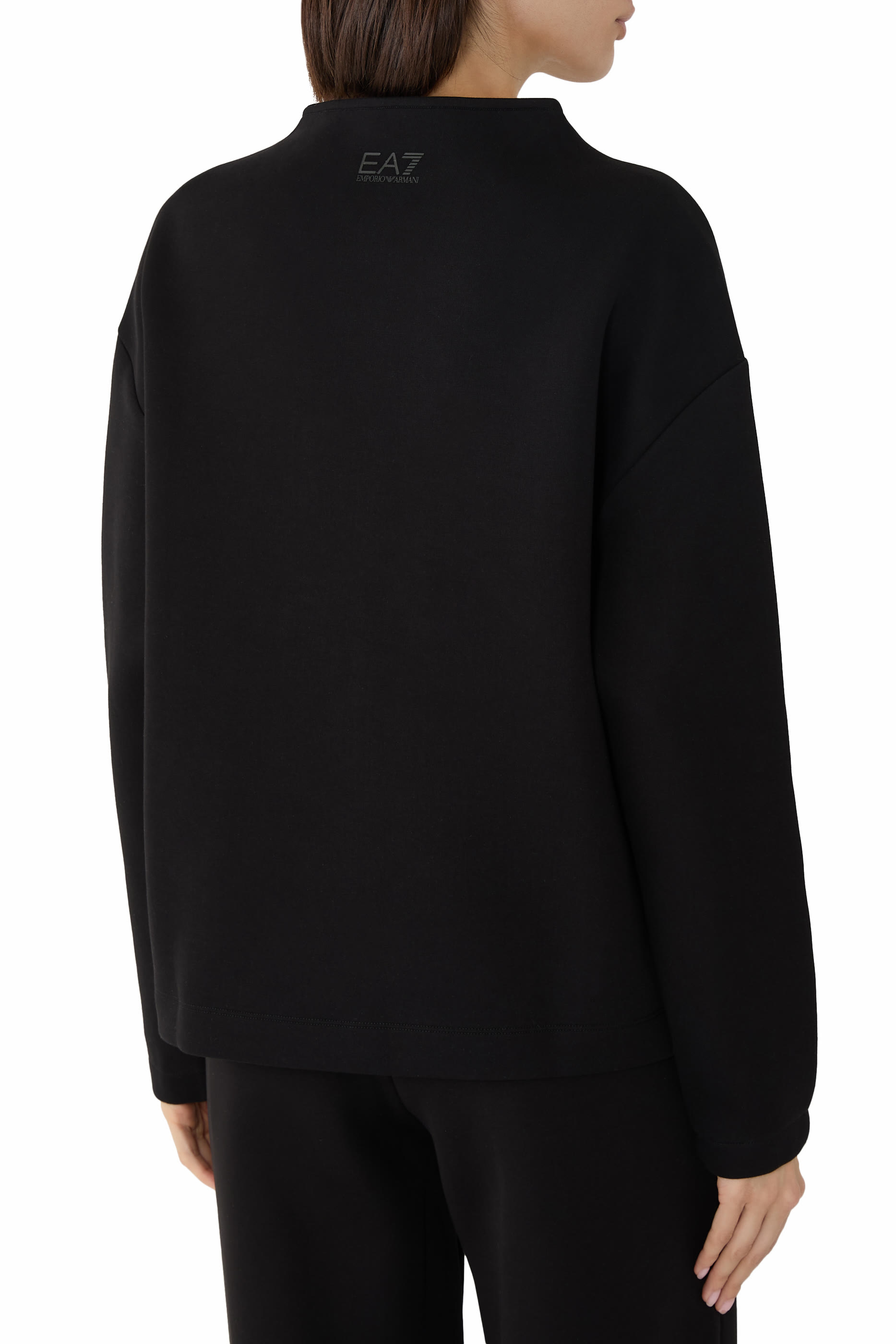 Rhinestone-Embellished Logo Sweatshirt