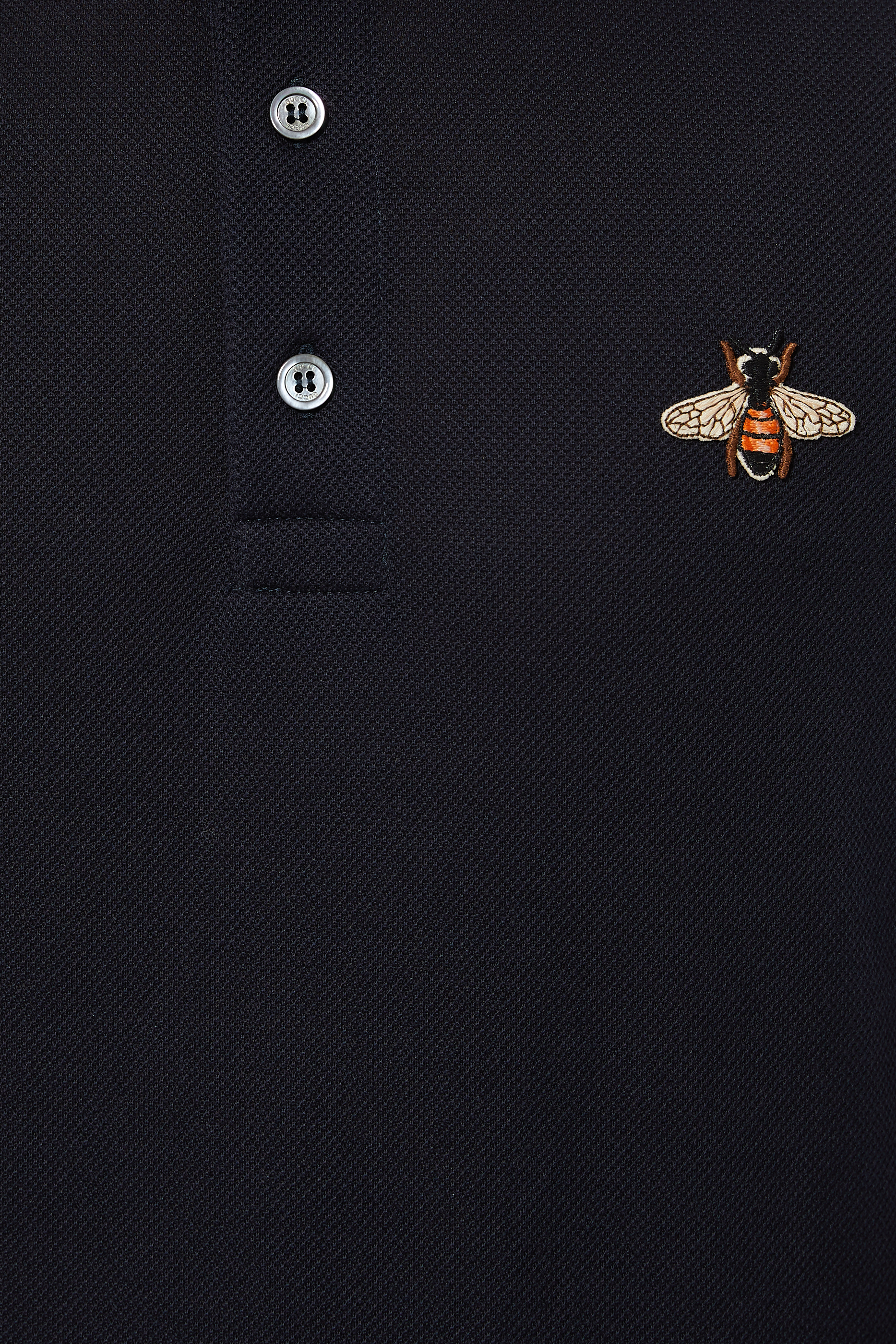 Cotton Polo With Bee