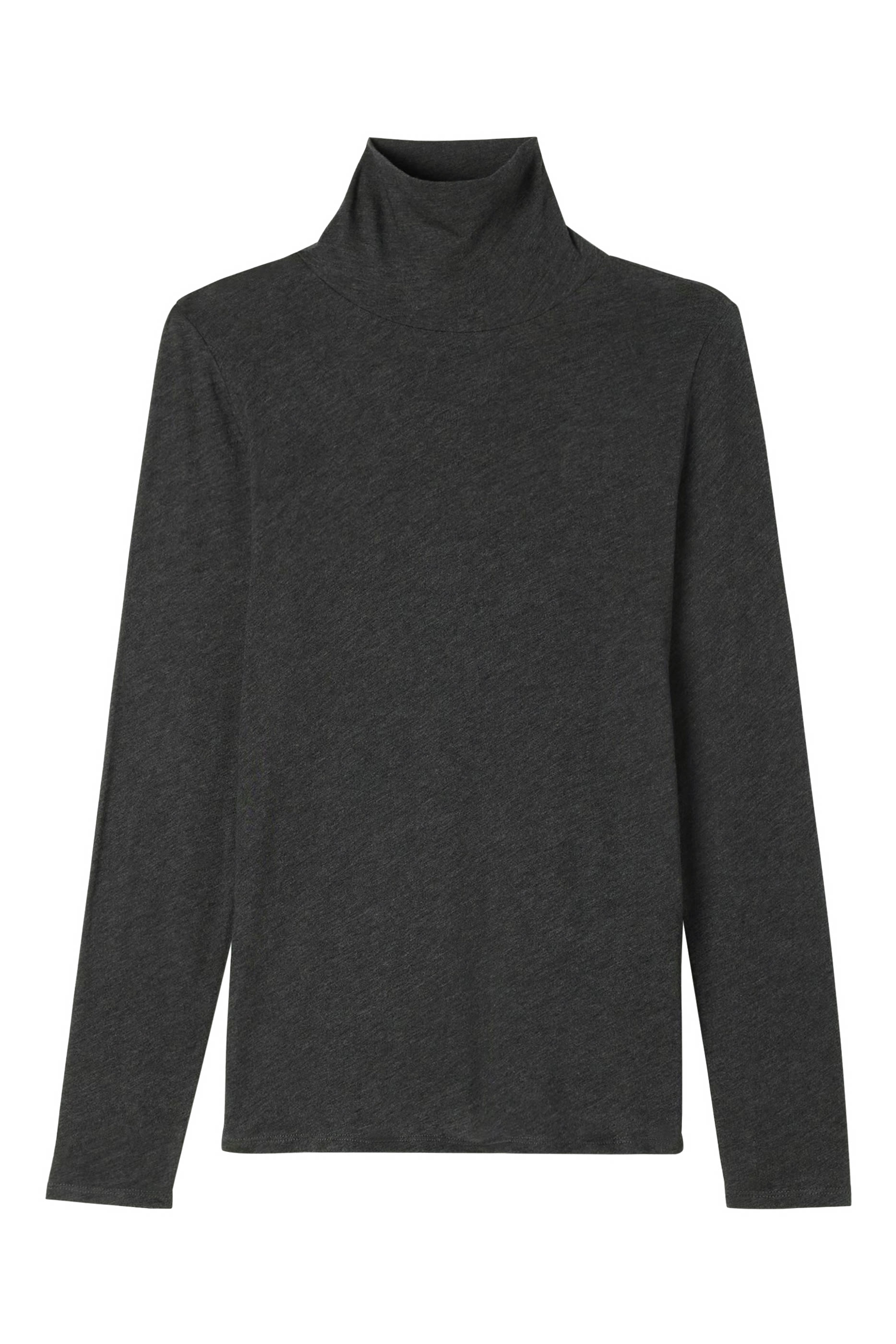 Sheer Knit Turtleneck Top